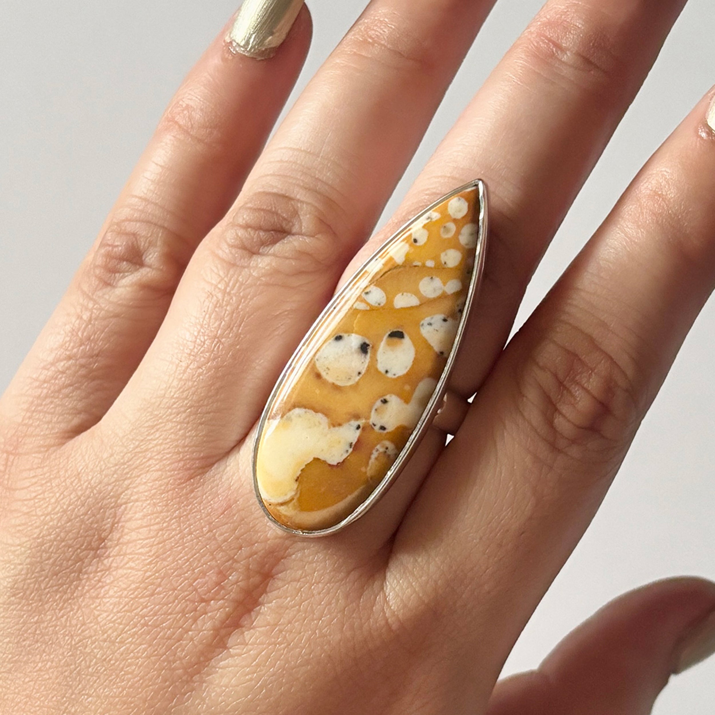 Deerfawn Jasper Ring-(DFJ-2-30)