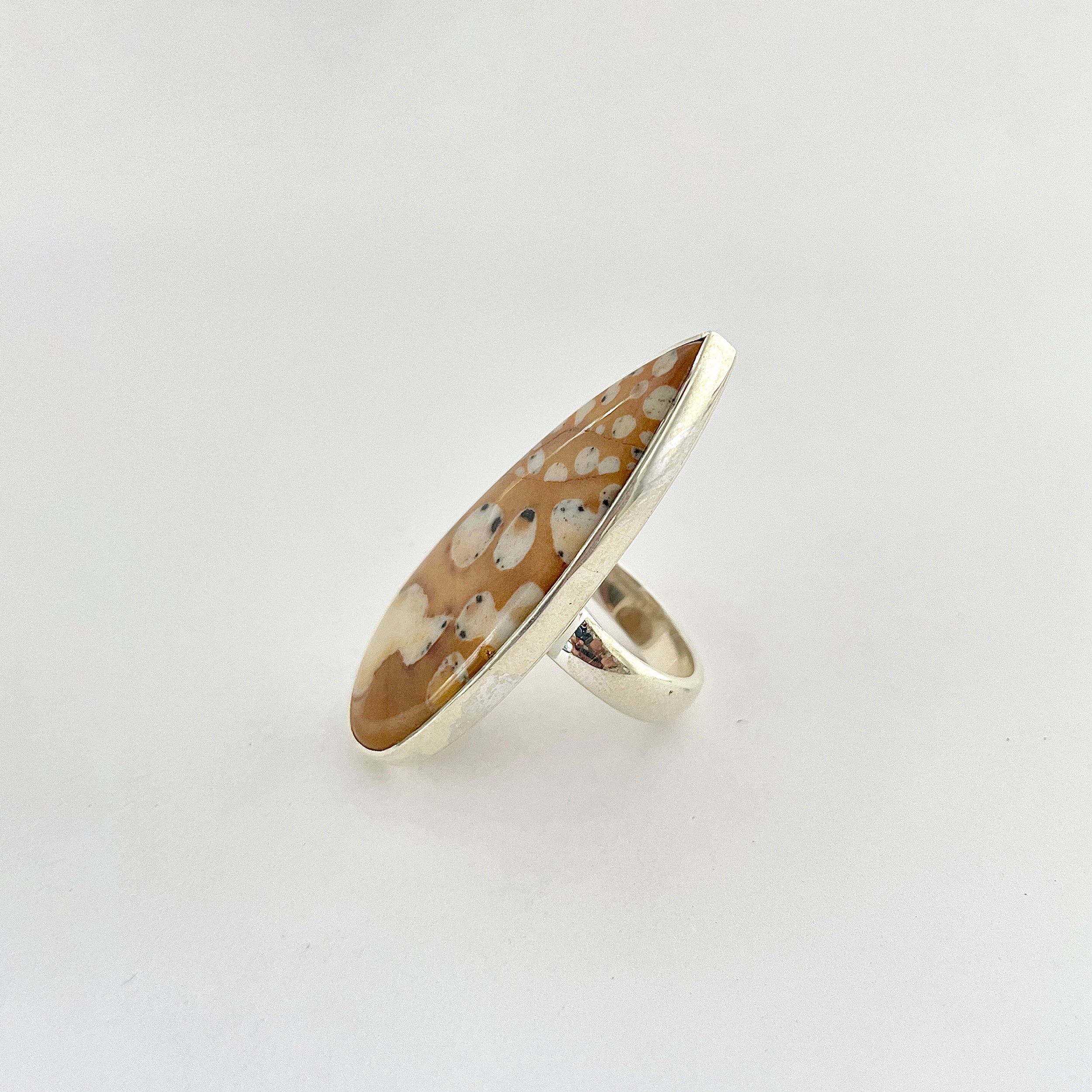 Deerfawn Jasper Ring-(DFJ-2-30)