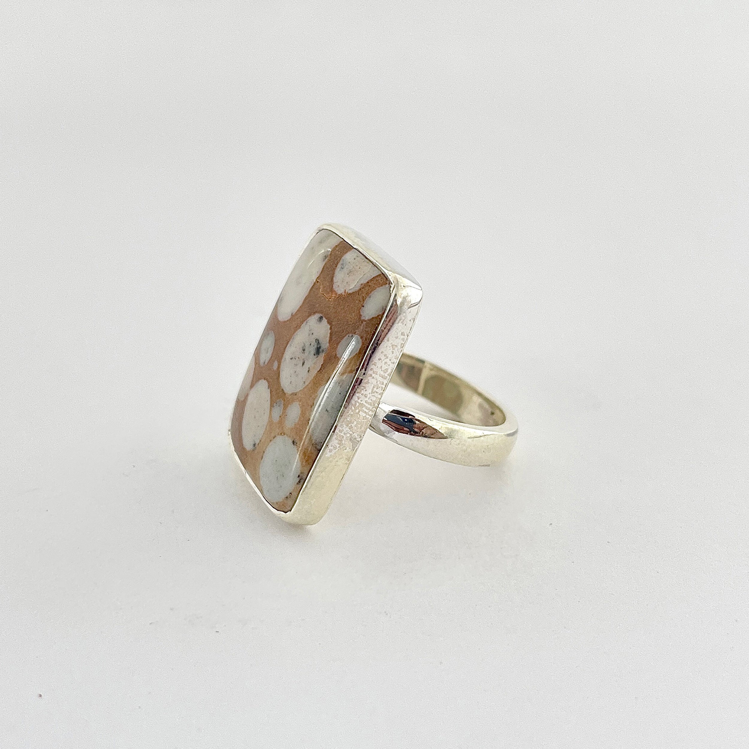 Deerfawn Jasper Ring-(DFJ-2-33)