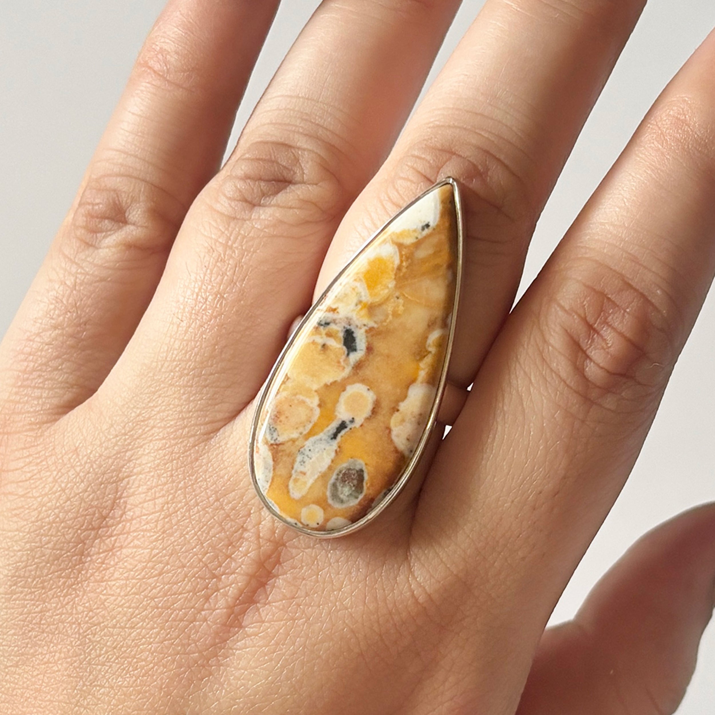 Deerfawn Jasper Ring-(DFJ-2-34)