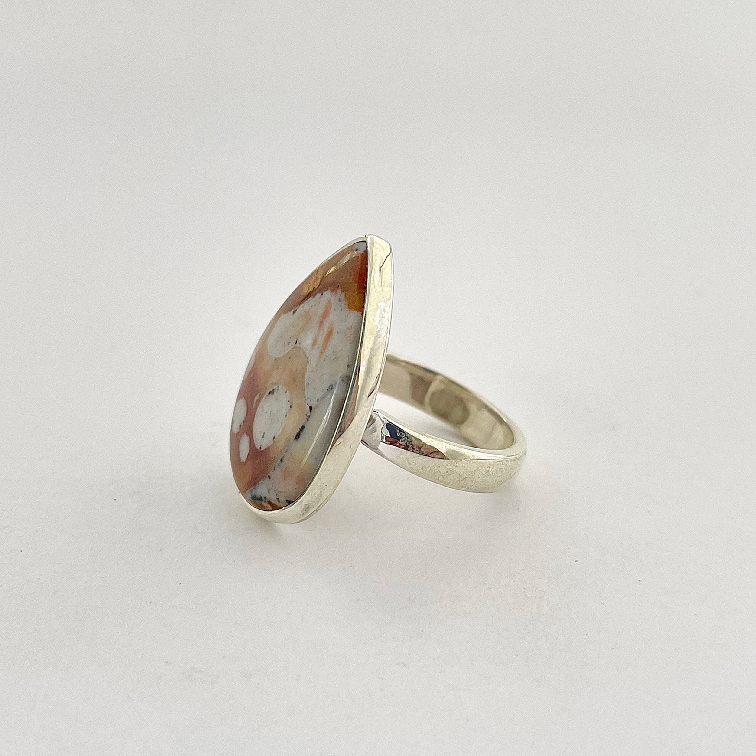Deerfawn Jasper Ring-(DFJ-2-36)