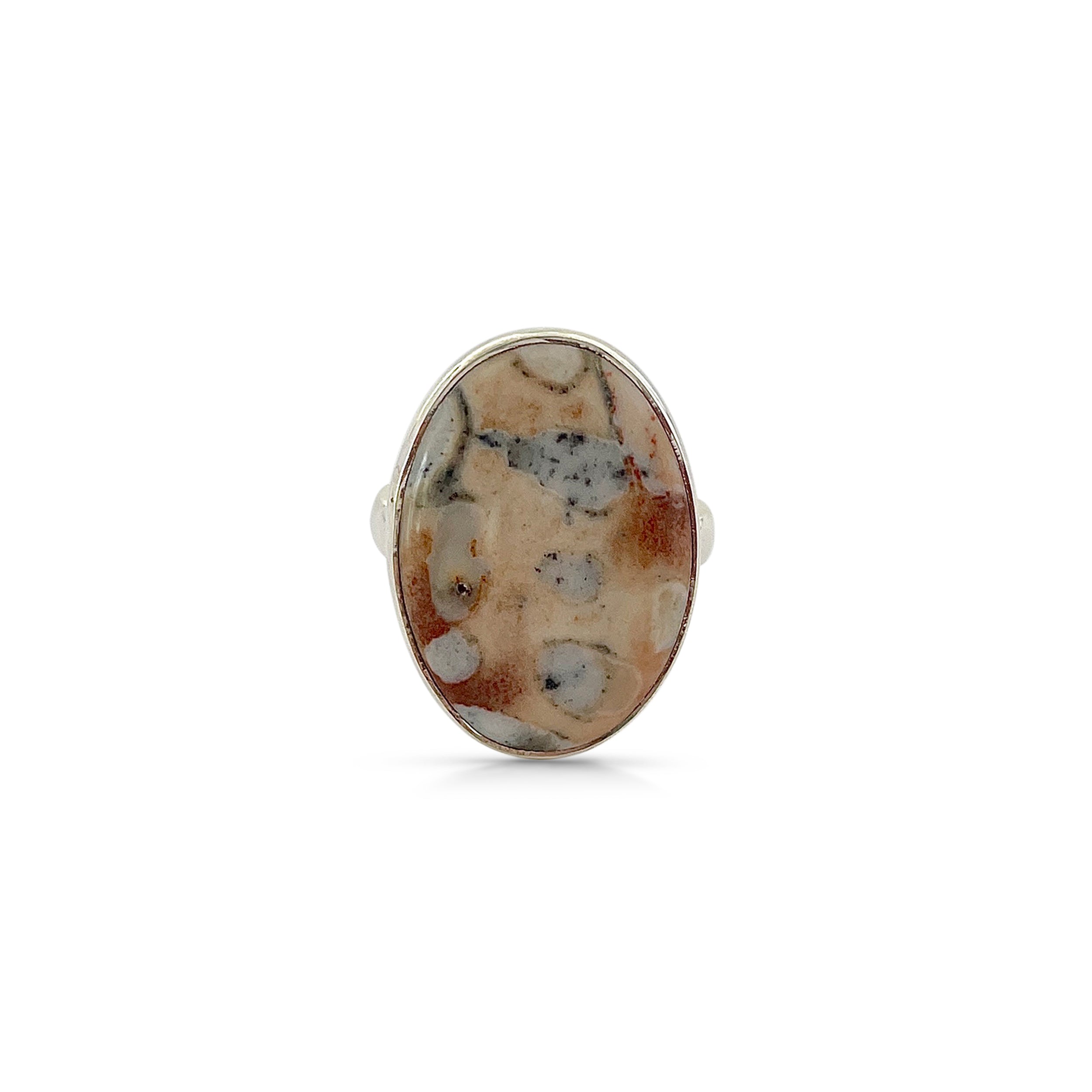 Deerfawn Jasper Ring-(DFJ-2-5)