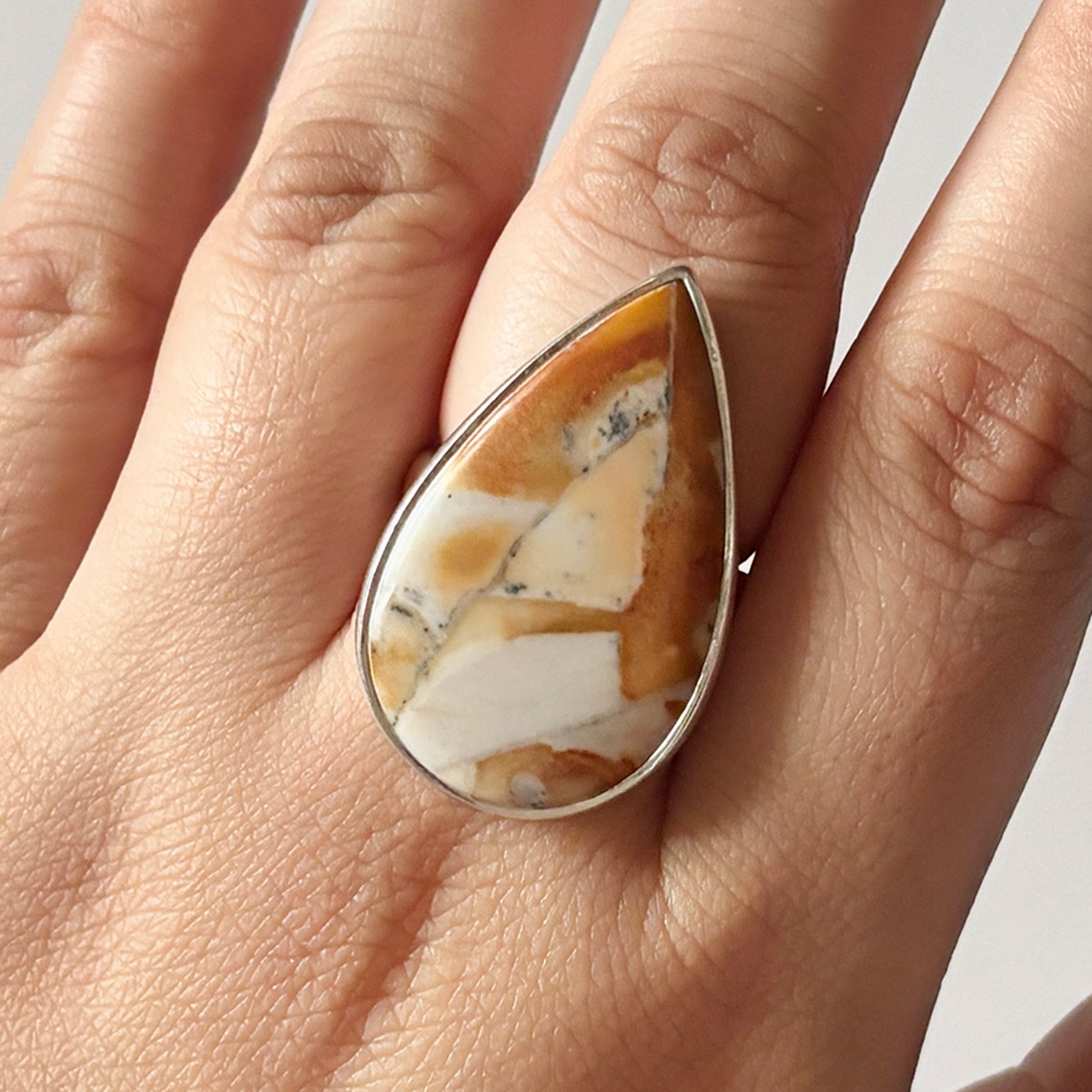 Deerfawn Jasper Ring-(DFJ-2-6)