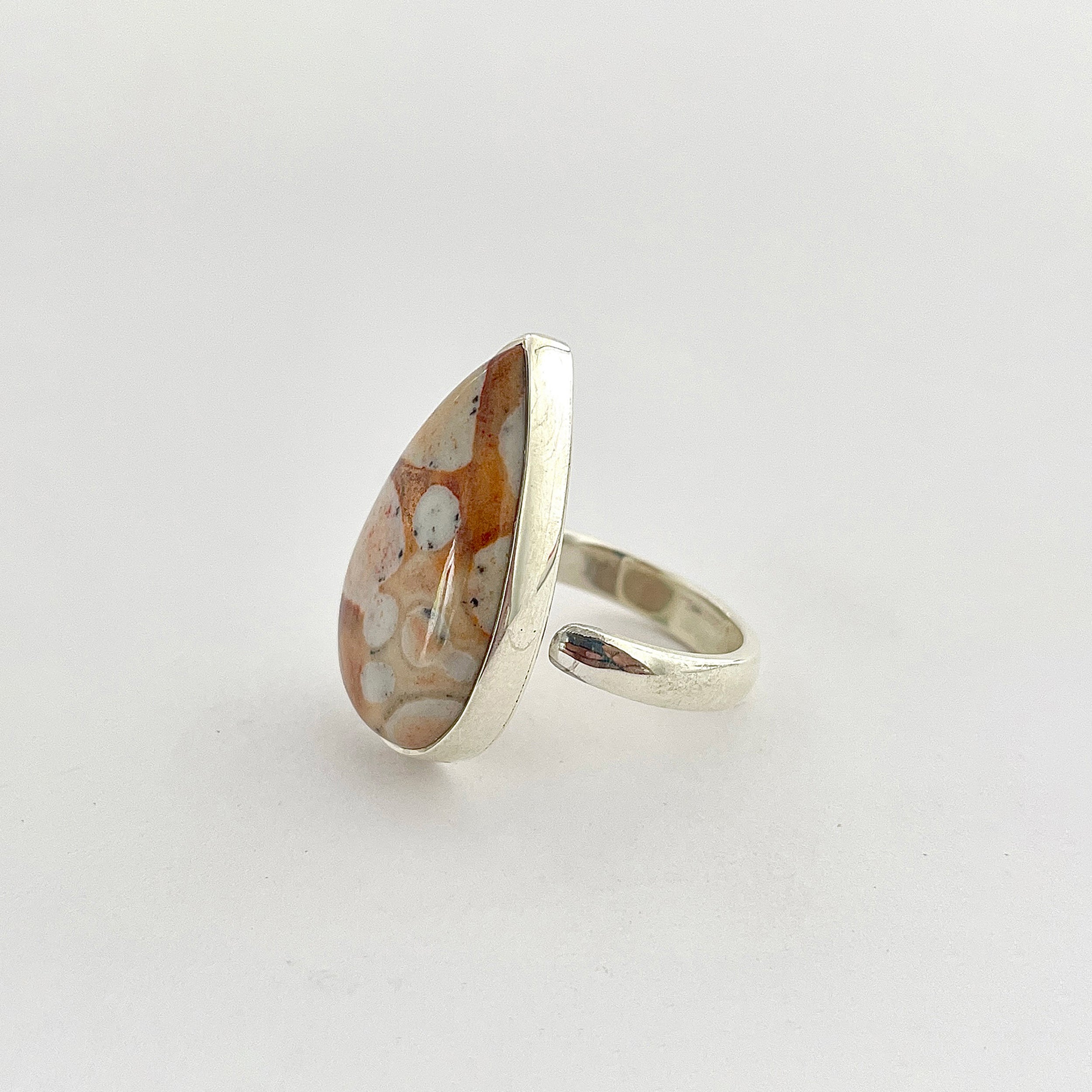 Deerfawn Jasper Ring-(DFJ-2-7)