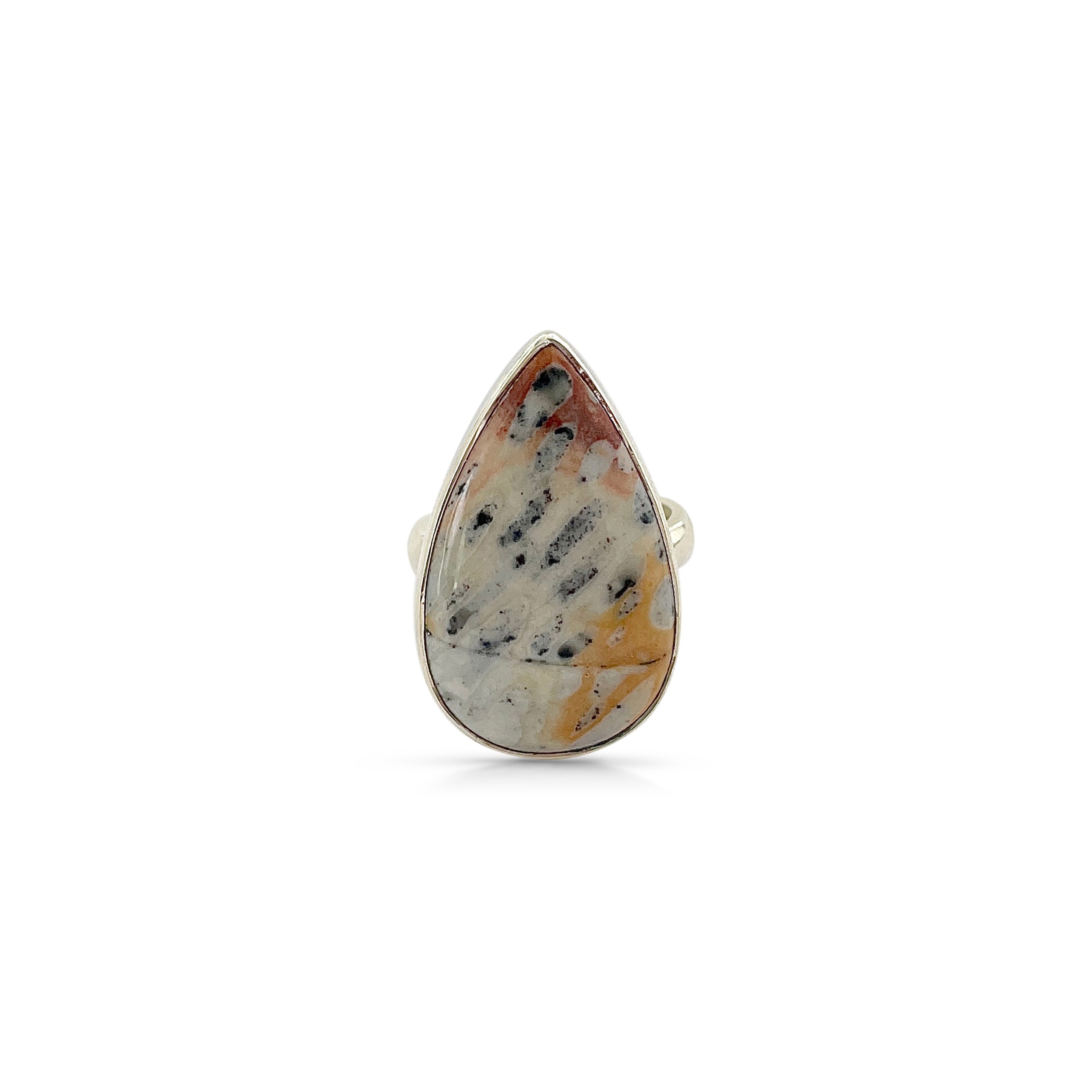 Deerfawn Jasper Ring-(DFJ-2-8)