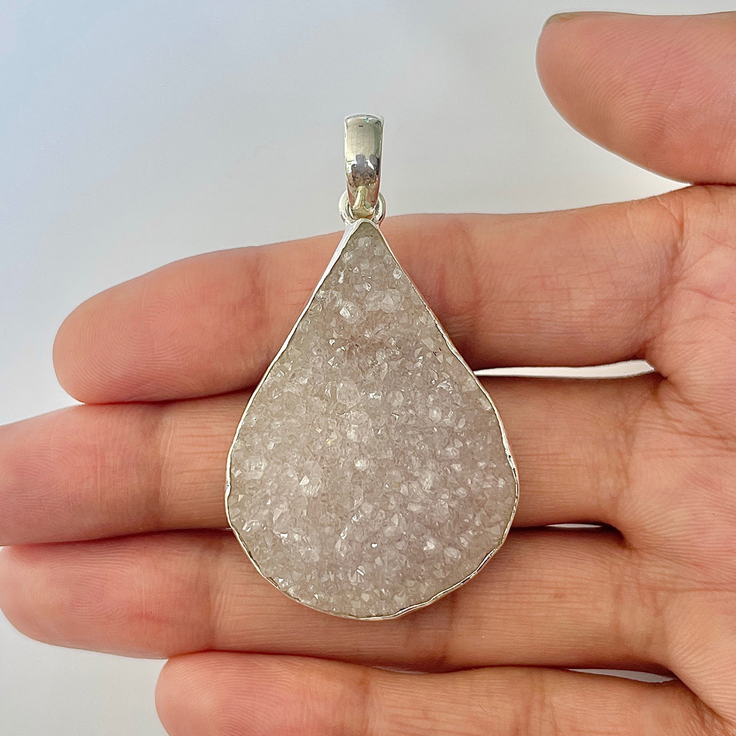 Natural Druzy Pendant-(DRZ-1-15)
