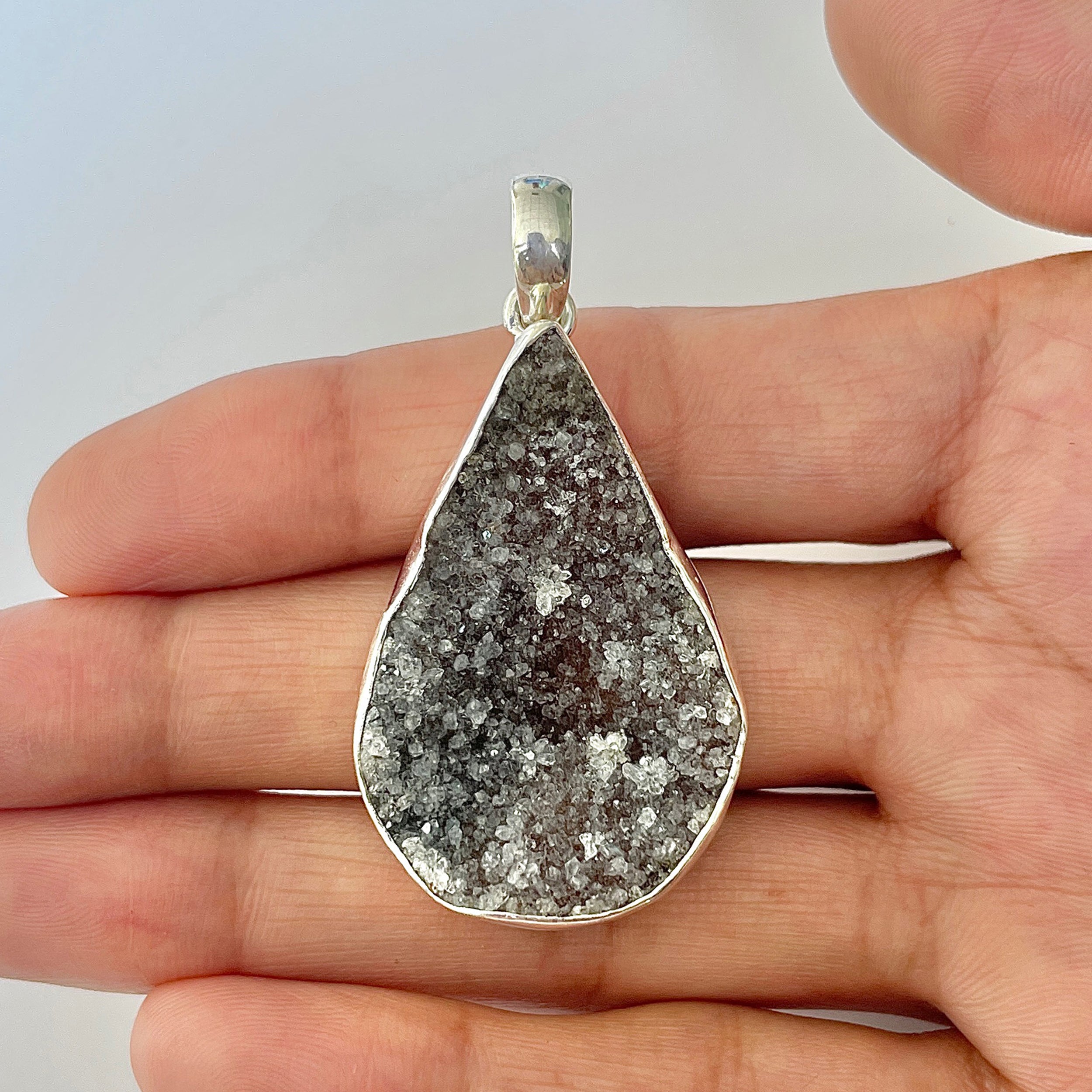 Natural Druzy Pendant-(DRZ-1-16)