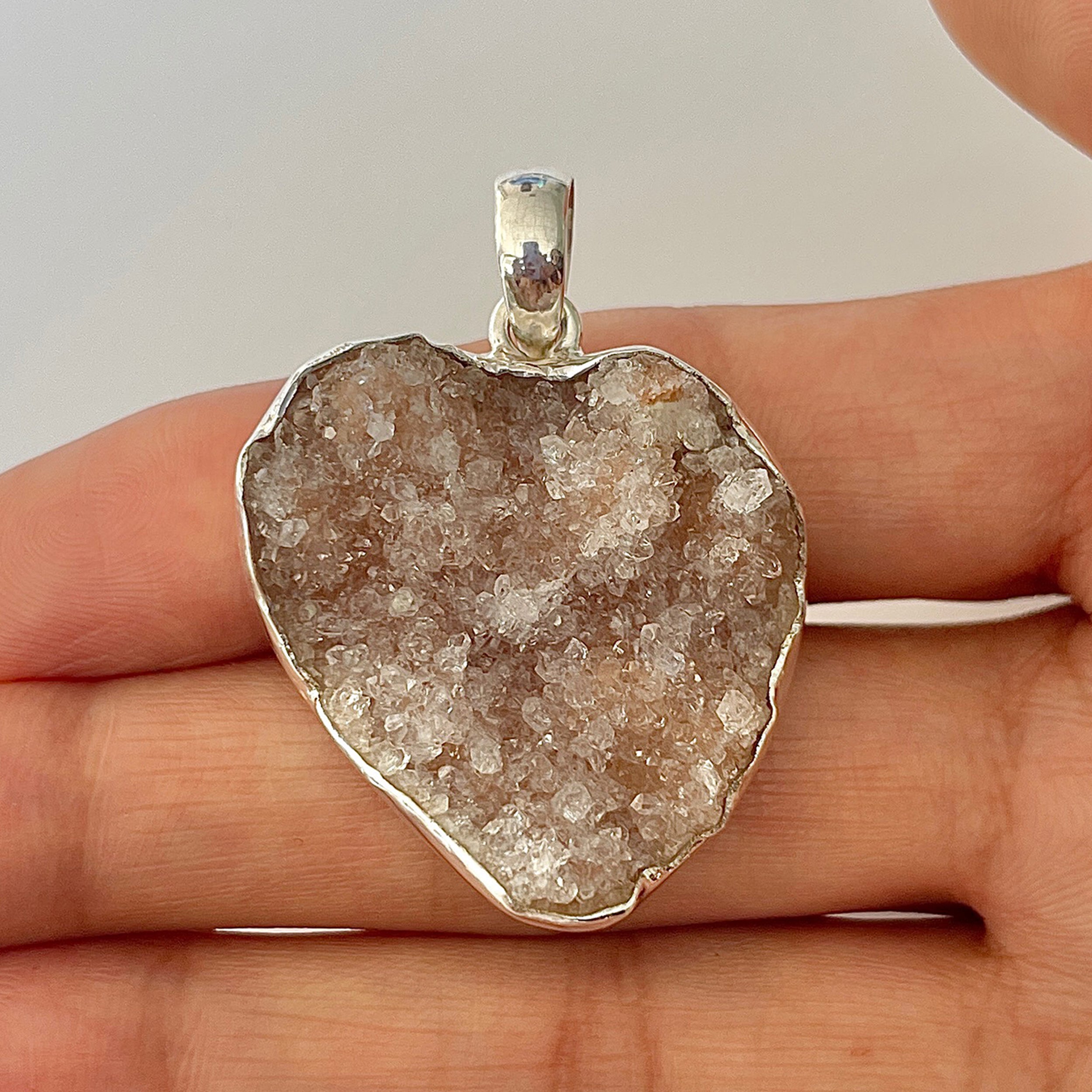 Natural Druzy Pendant-(DRZ-1-22)