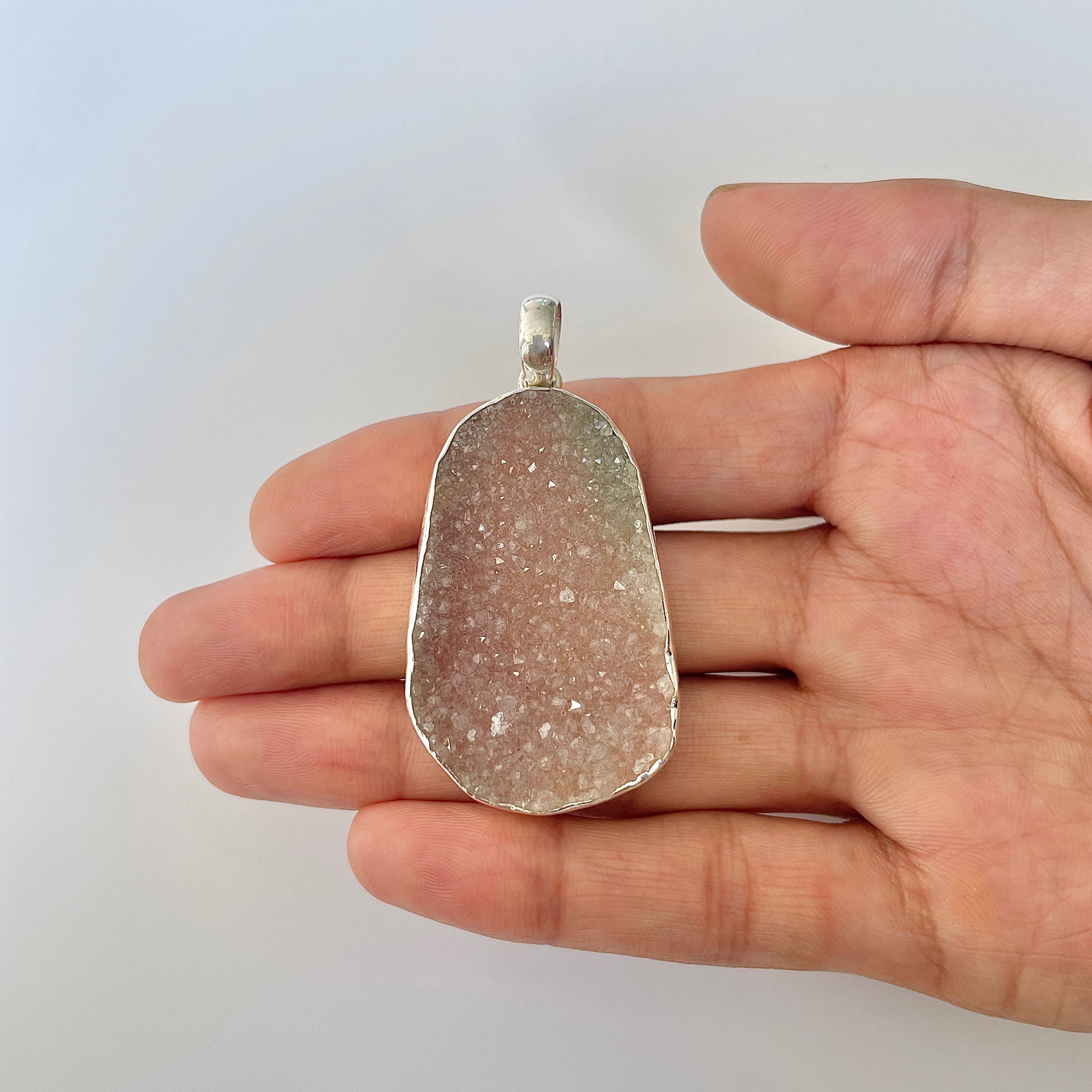 Natural Druzy Pendant-(DRZ-1-28)