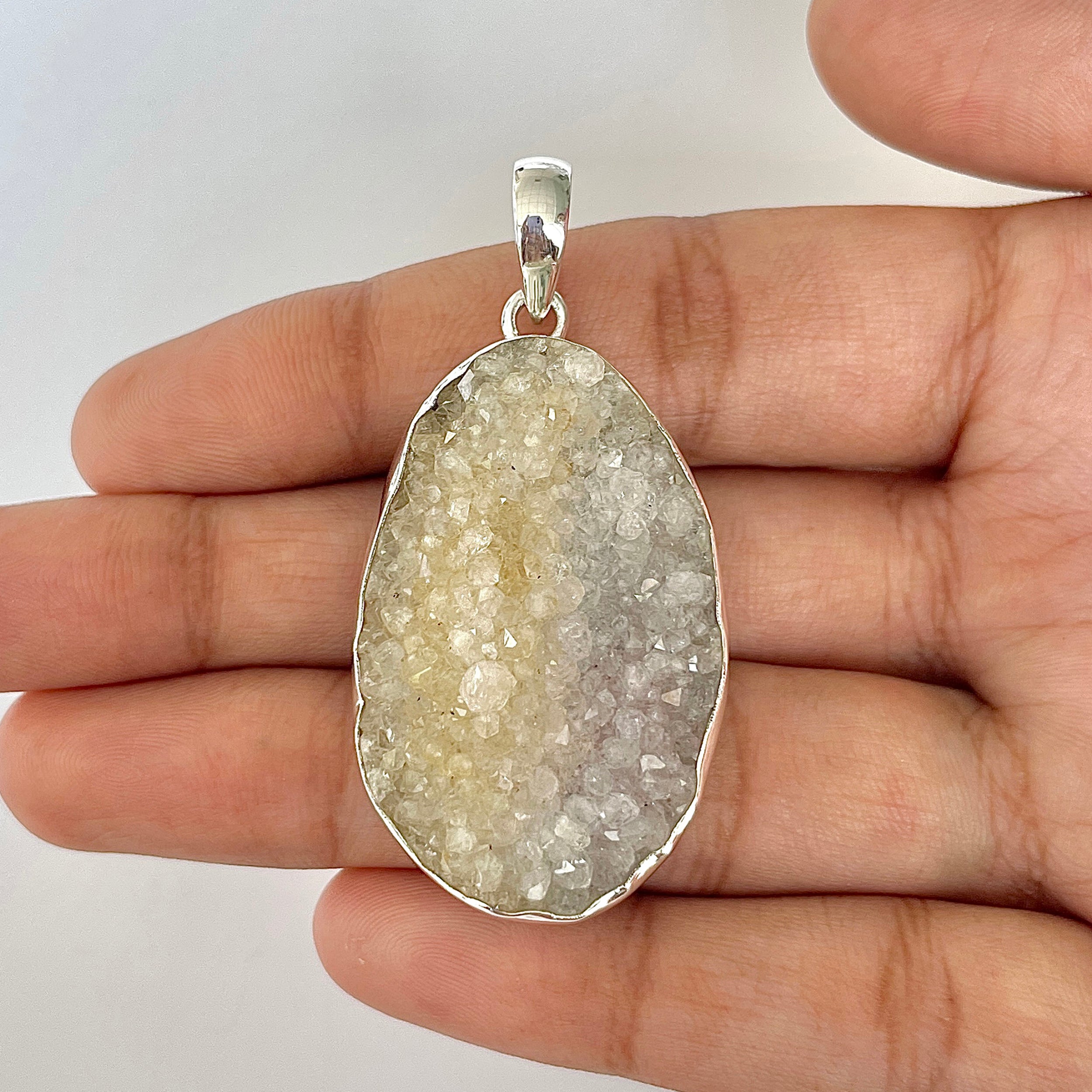 Natural Druzy Pendant-(DRZ-1-30)