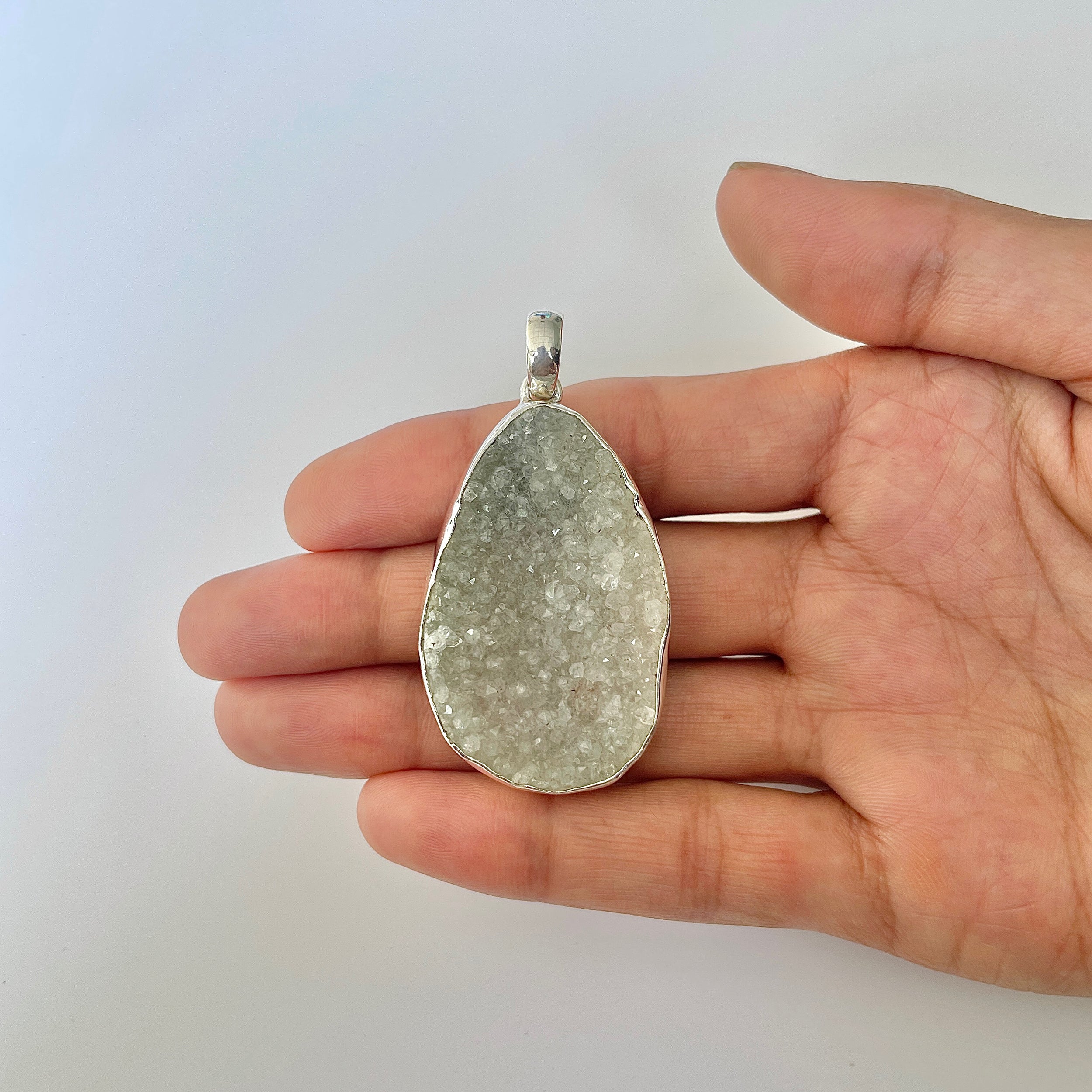 Natural Druzy Pendant-(DRZ-1-6)