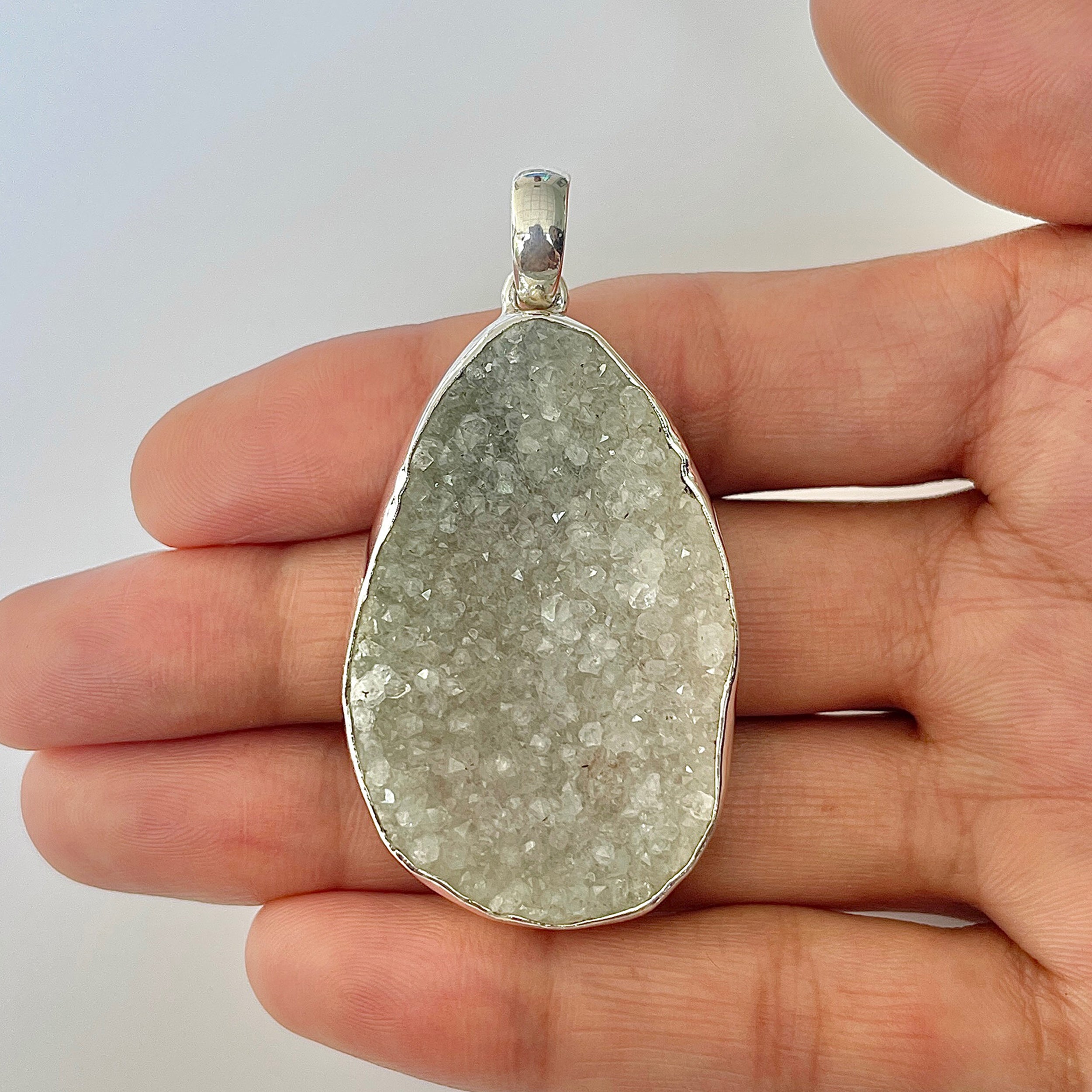 Natural Druzy Pendant-(DRZ-1-6)
