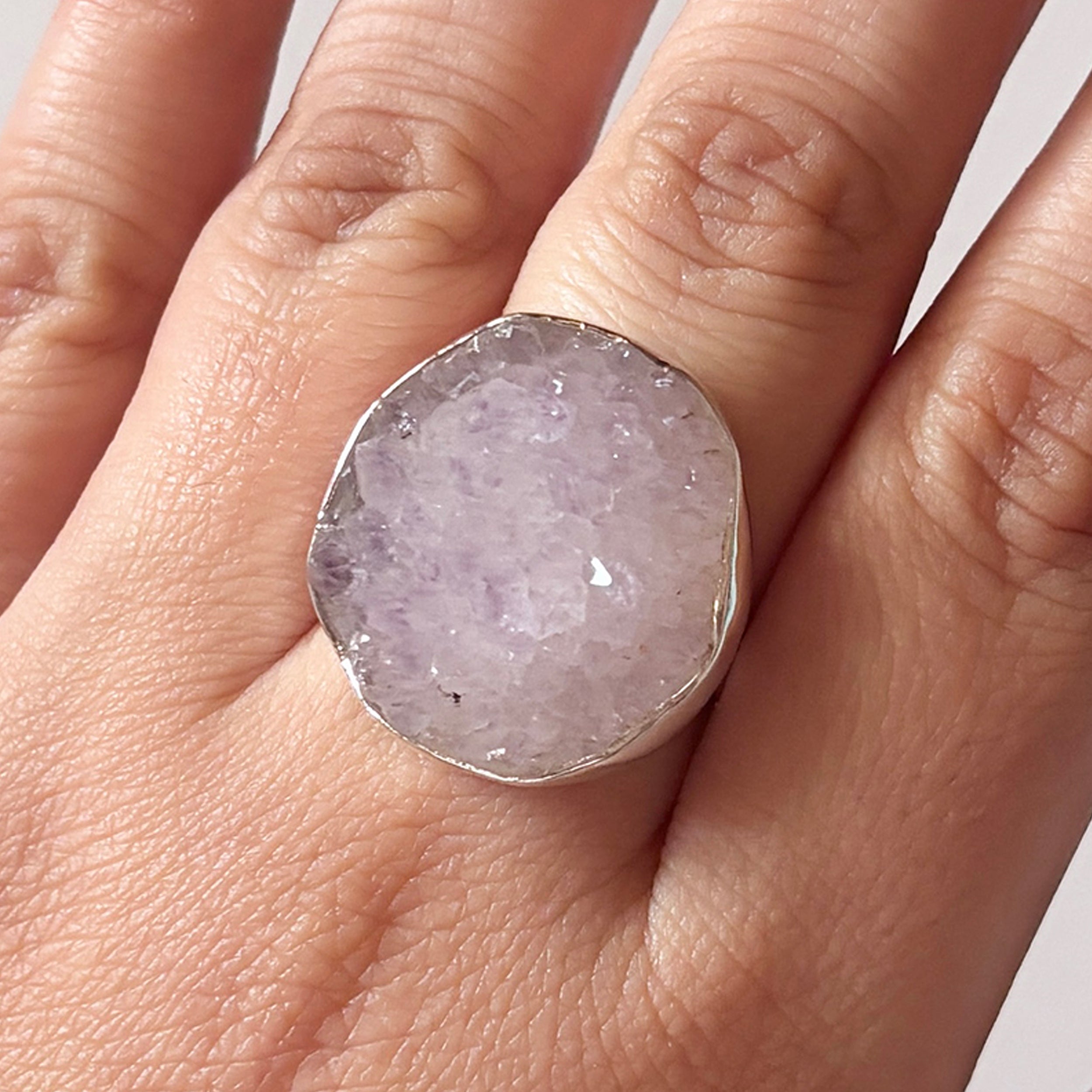 Natural Druzy Ring-(DRZ-2-3)
