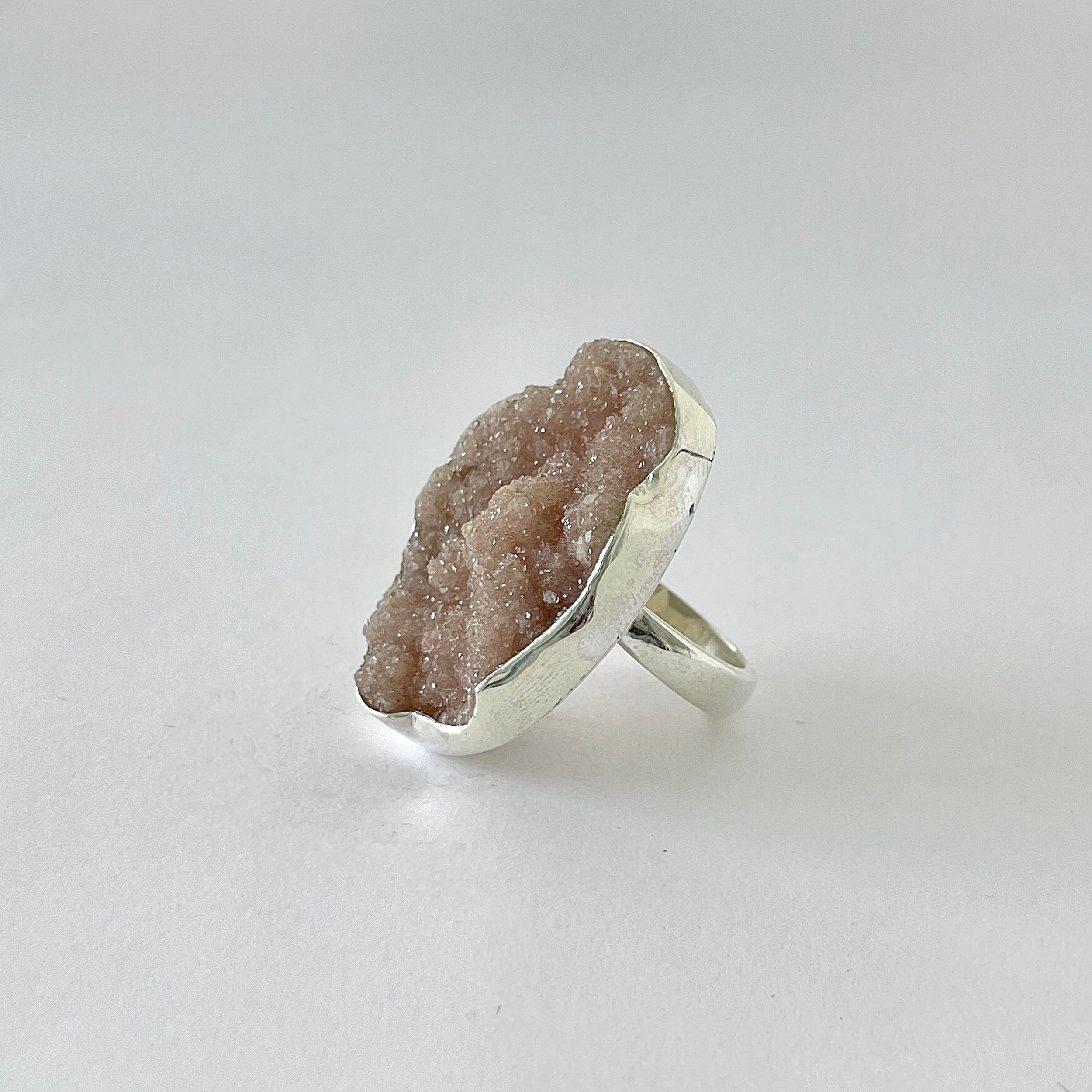 Natural Druzy Ring-(DRZ-2-35)