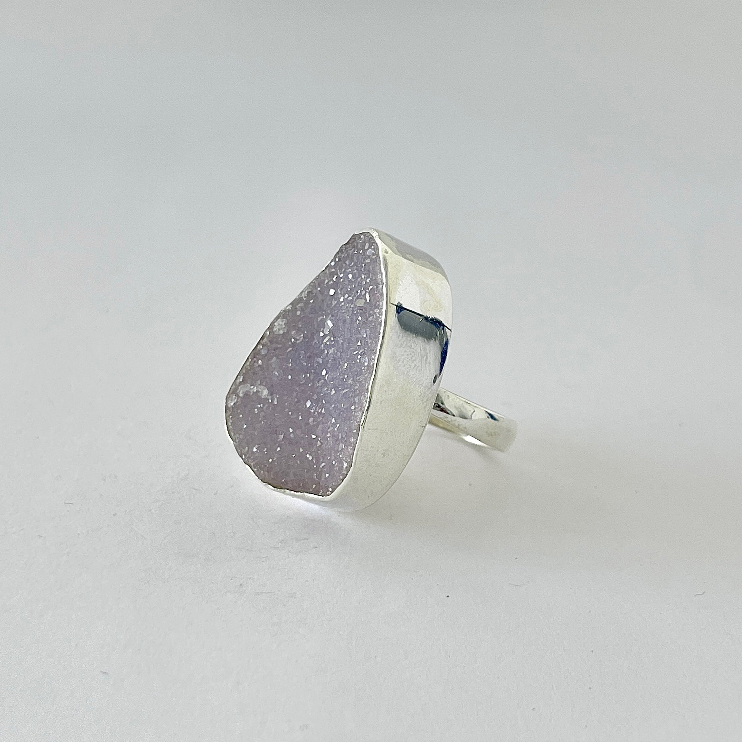 Natural Druzy Ring-(DRZ-2-6)