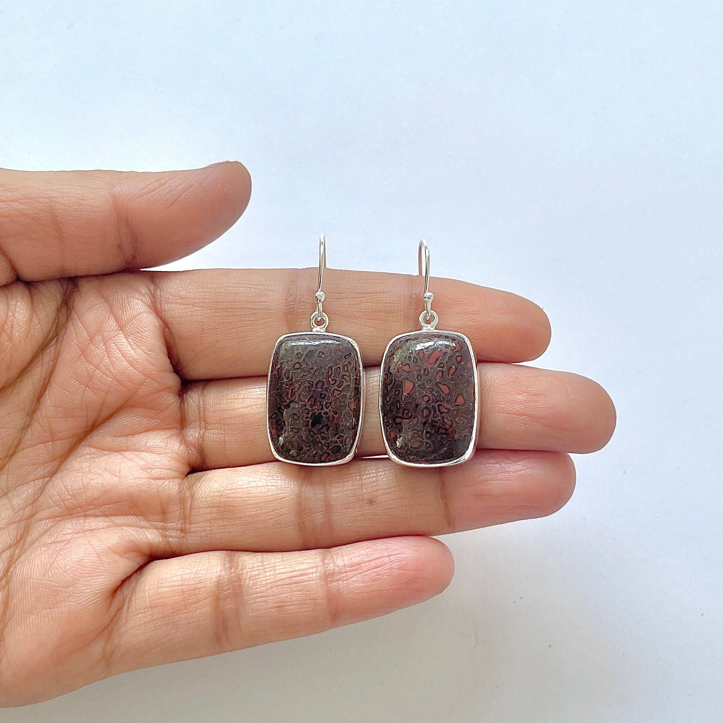 Dinosaur Bone Earring-(DSB-3-13)