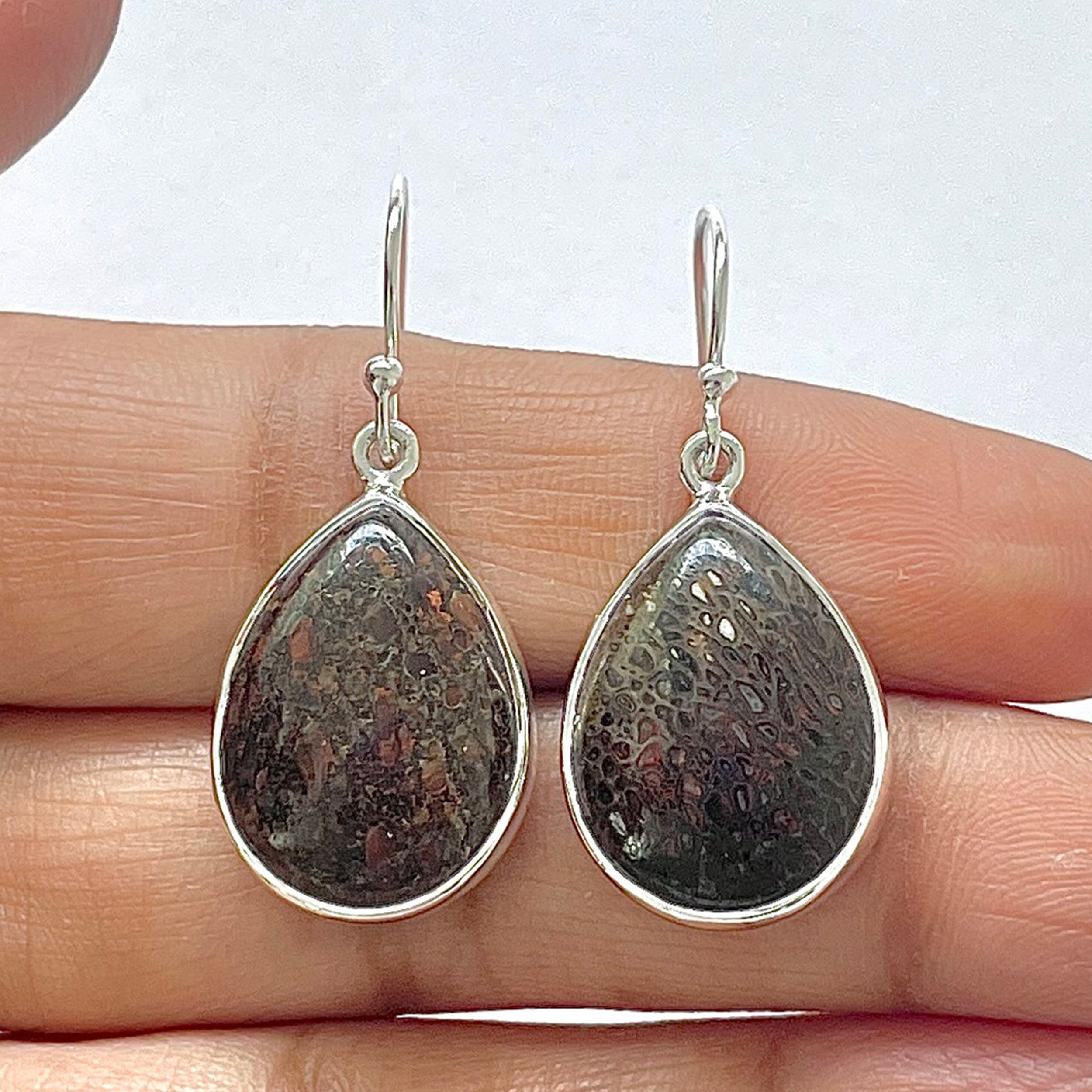 Dinosaur Bone Earring-(DSB-3-23)