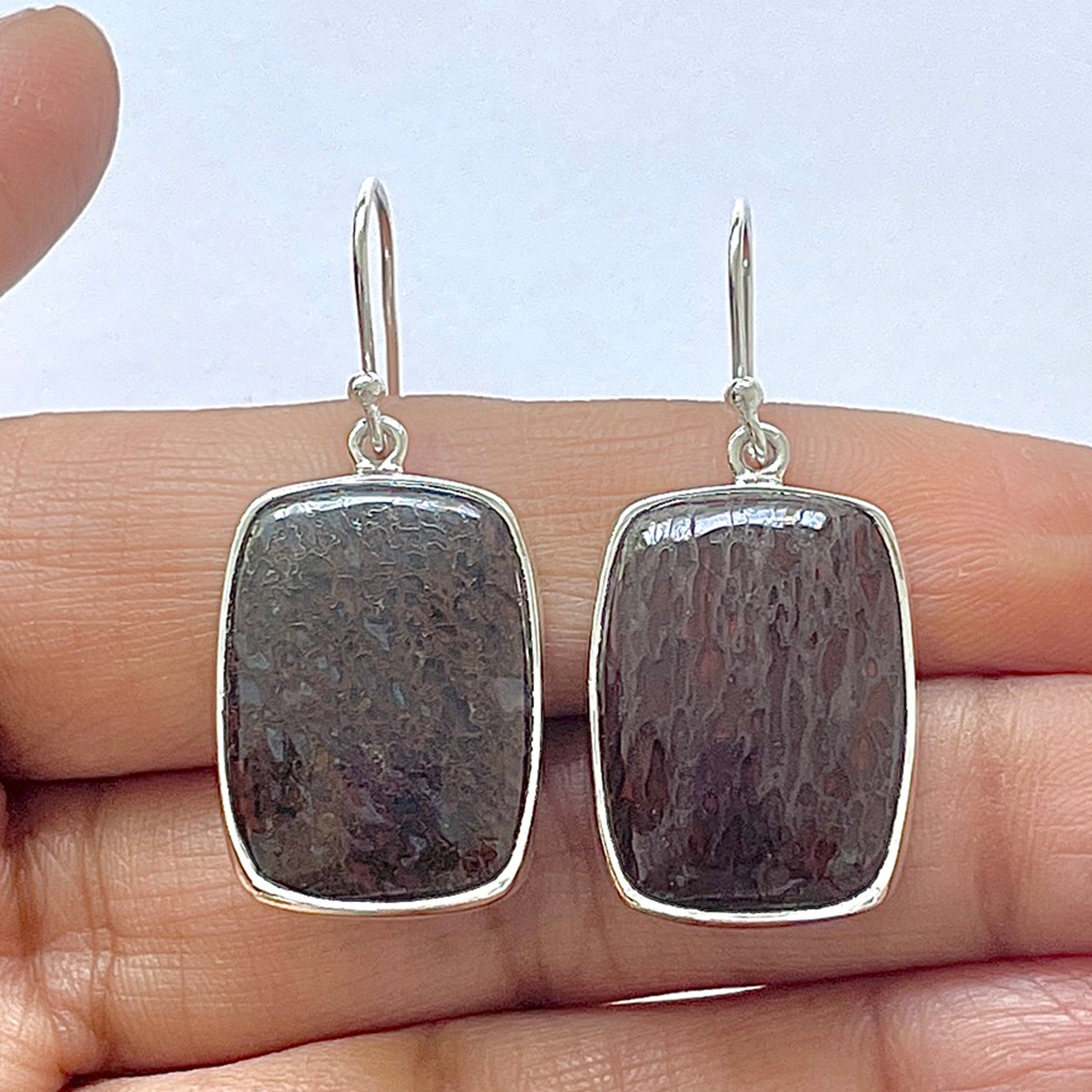 Dinosaur Bone Earring-(DSB-3-4)