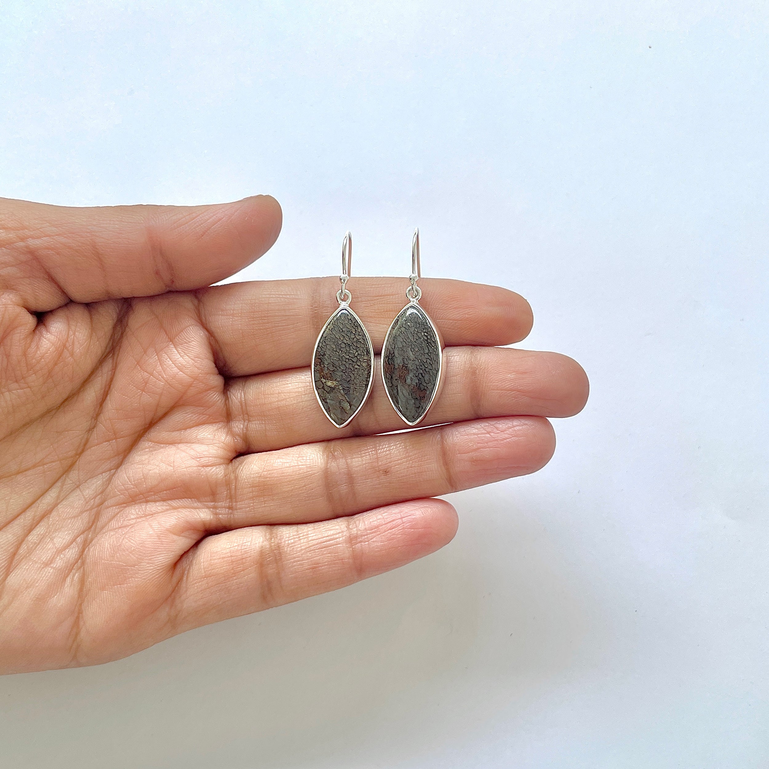 Dinosaur Bone Earring-(DSB-3-6)