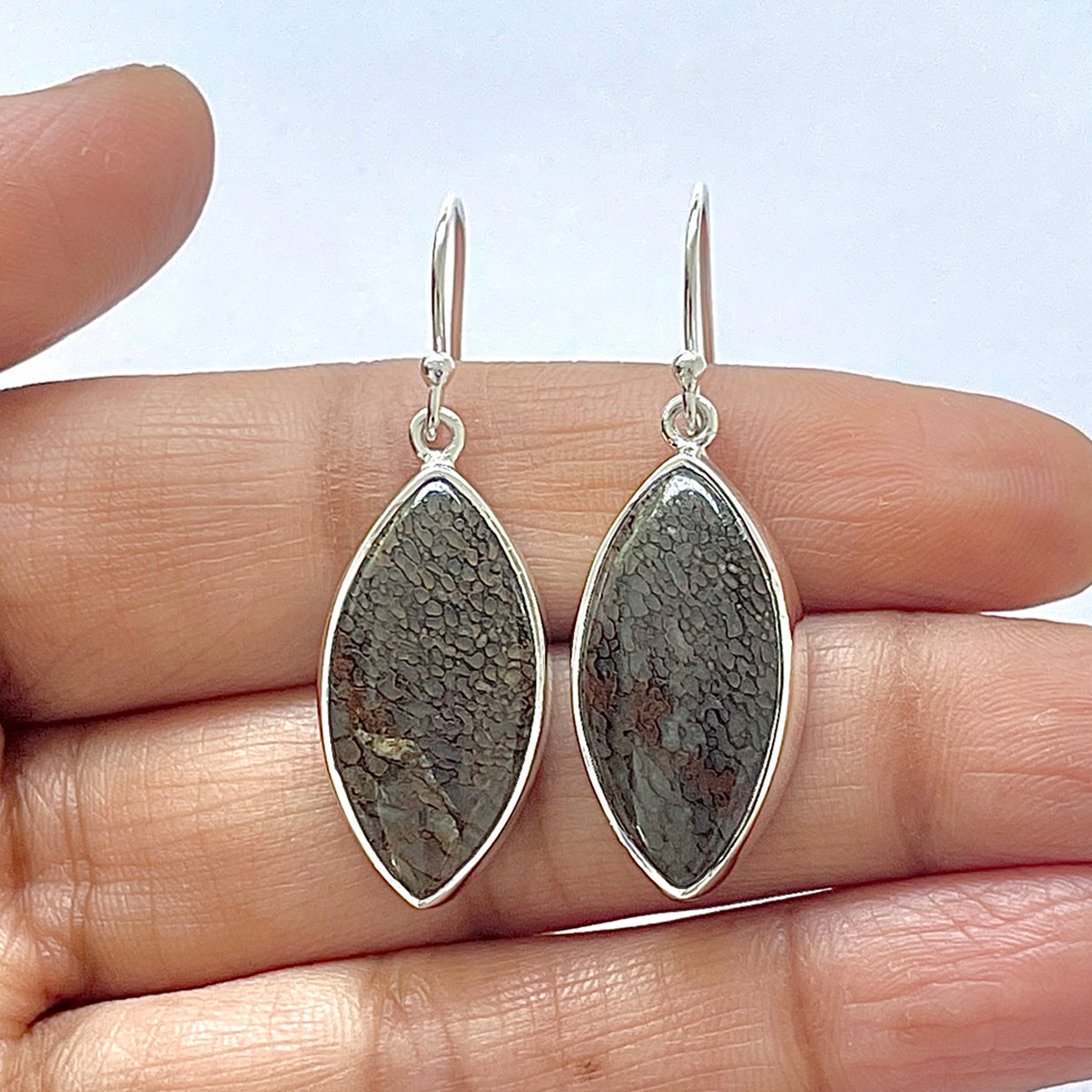 Dinosaur Bone Earring-(DSB-3-6)