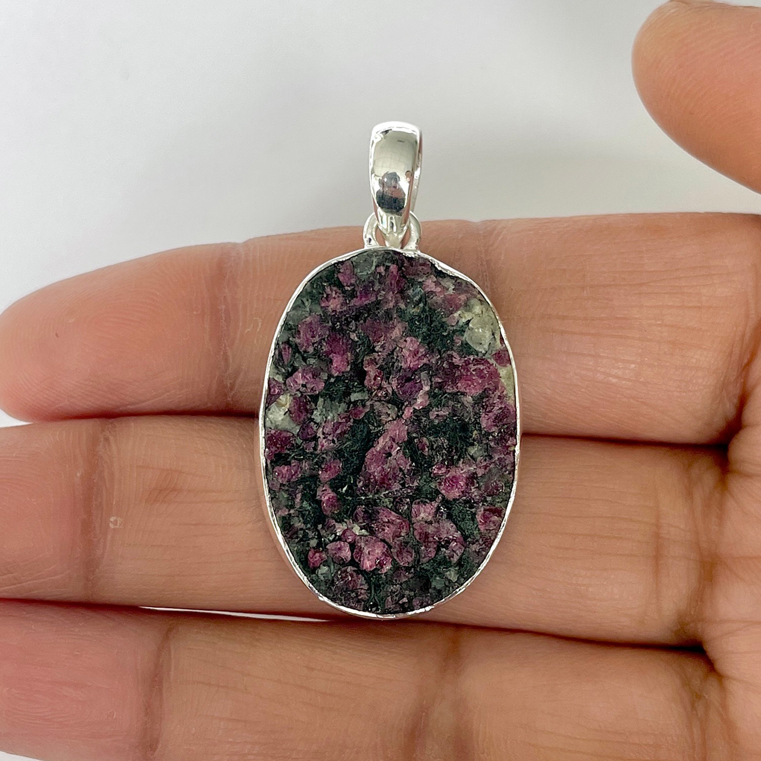 Eudialyte Rough Pendant-(EUD-1-12)