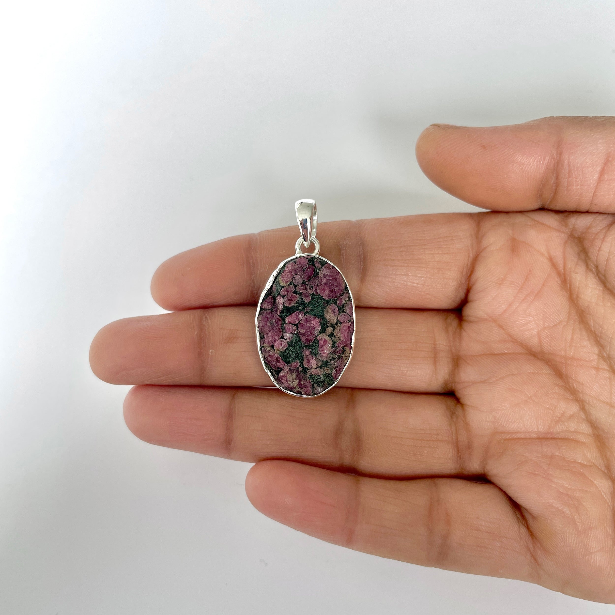 Eudialyte Rough Pendant-(EUD-1-13)