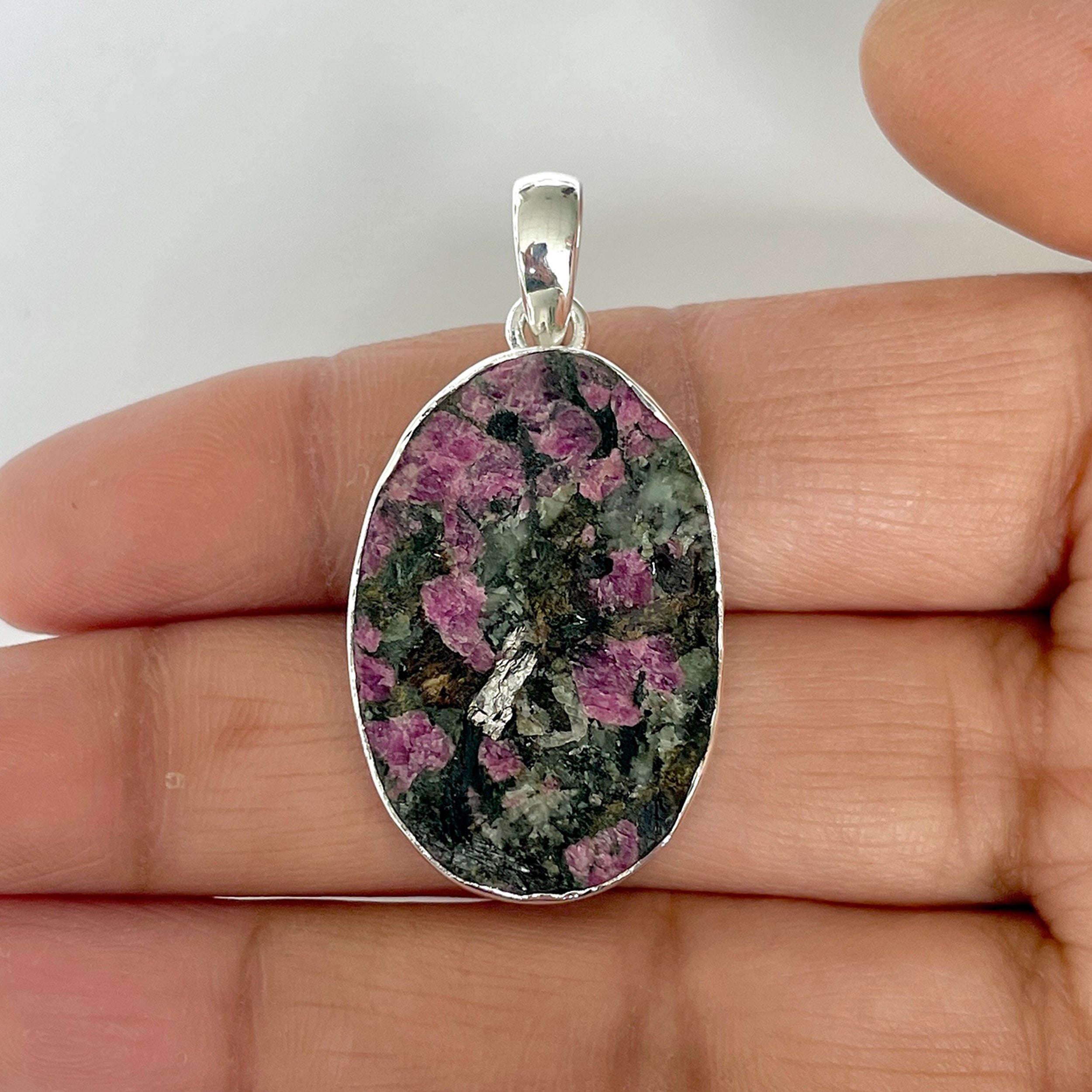 Eudialyte Rough Pendant-(EUD-1-18)