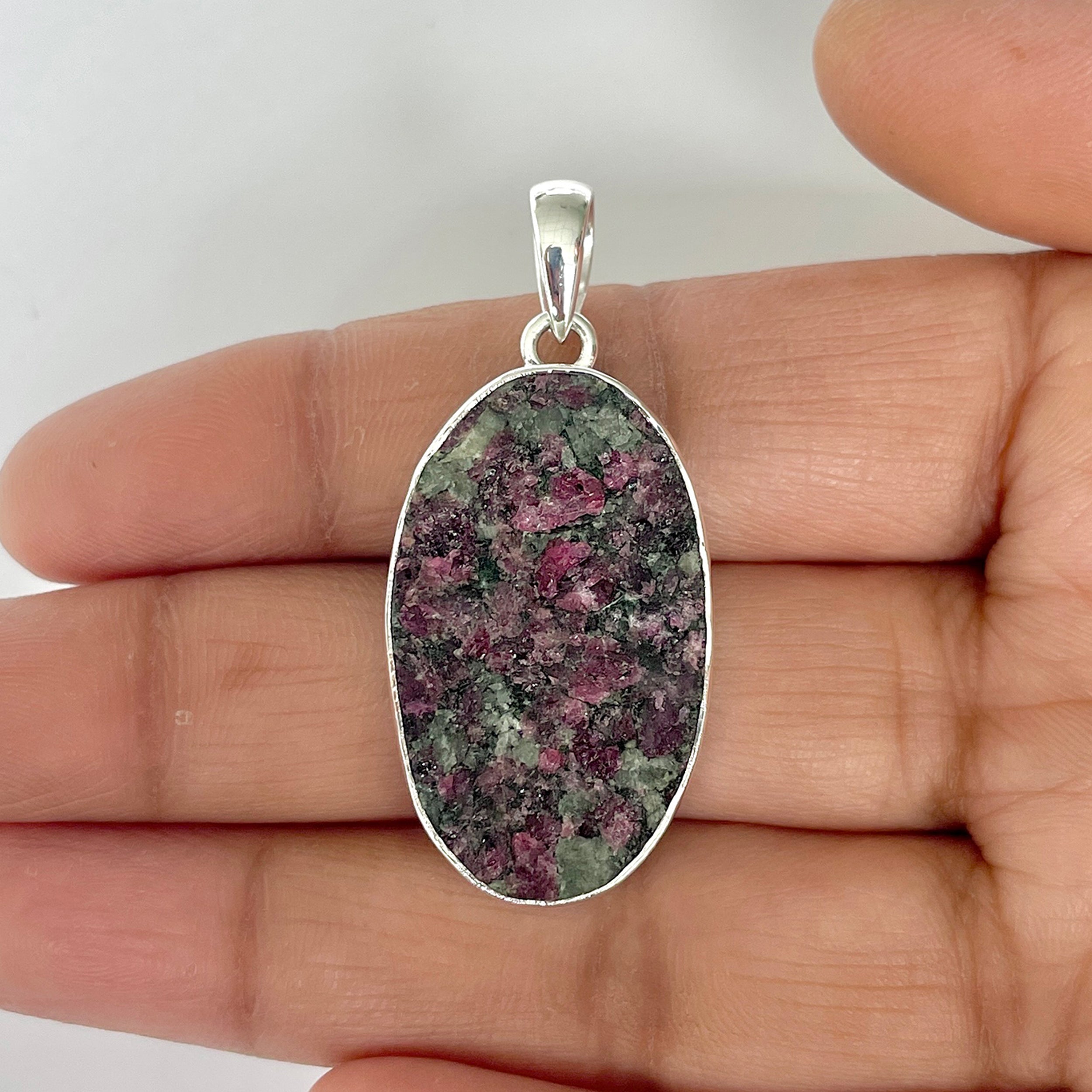 Eudialyte Rough Pendant-(EUD-1-19)