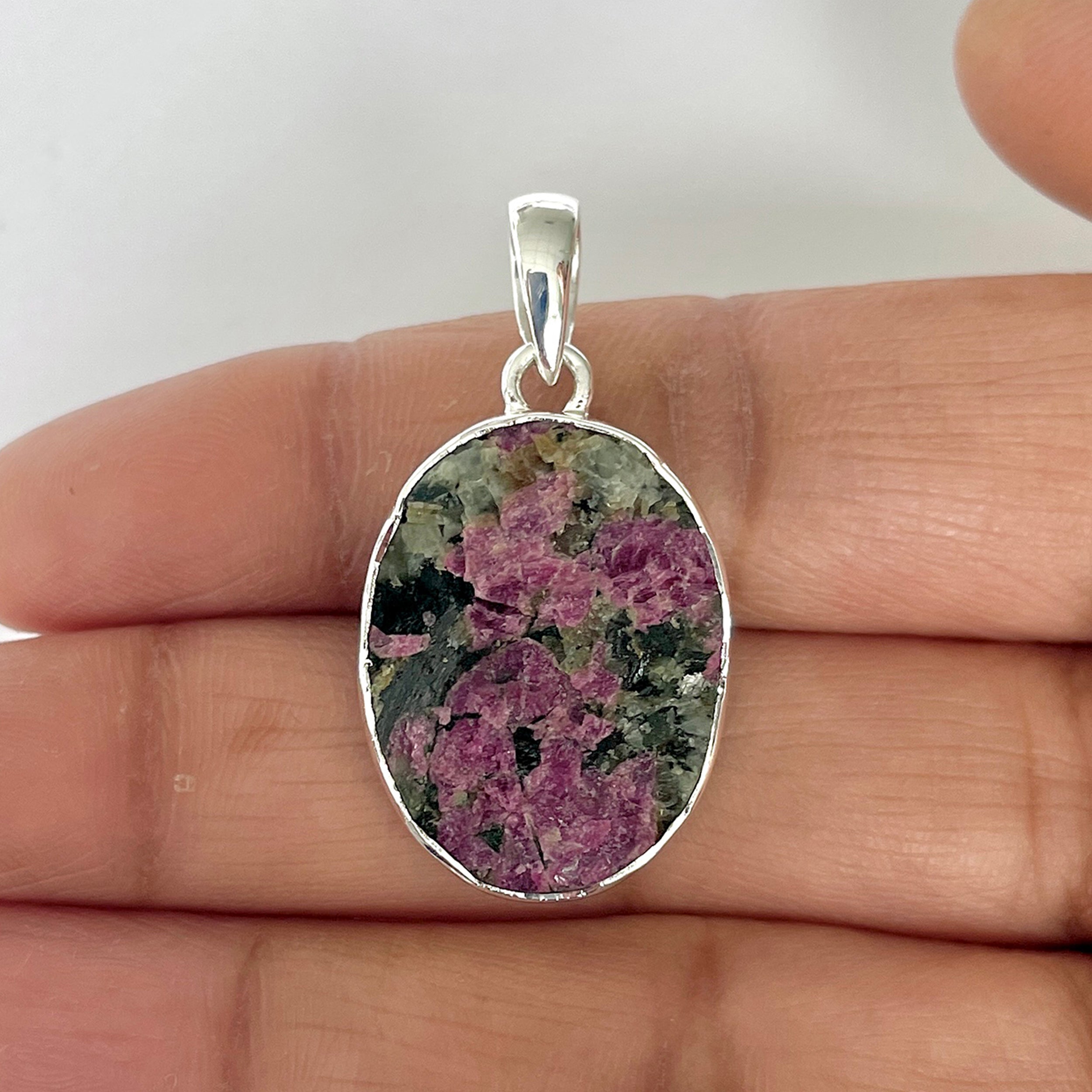 Eudialyte Rough Pendant-(EUD-1-20)