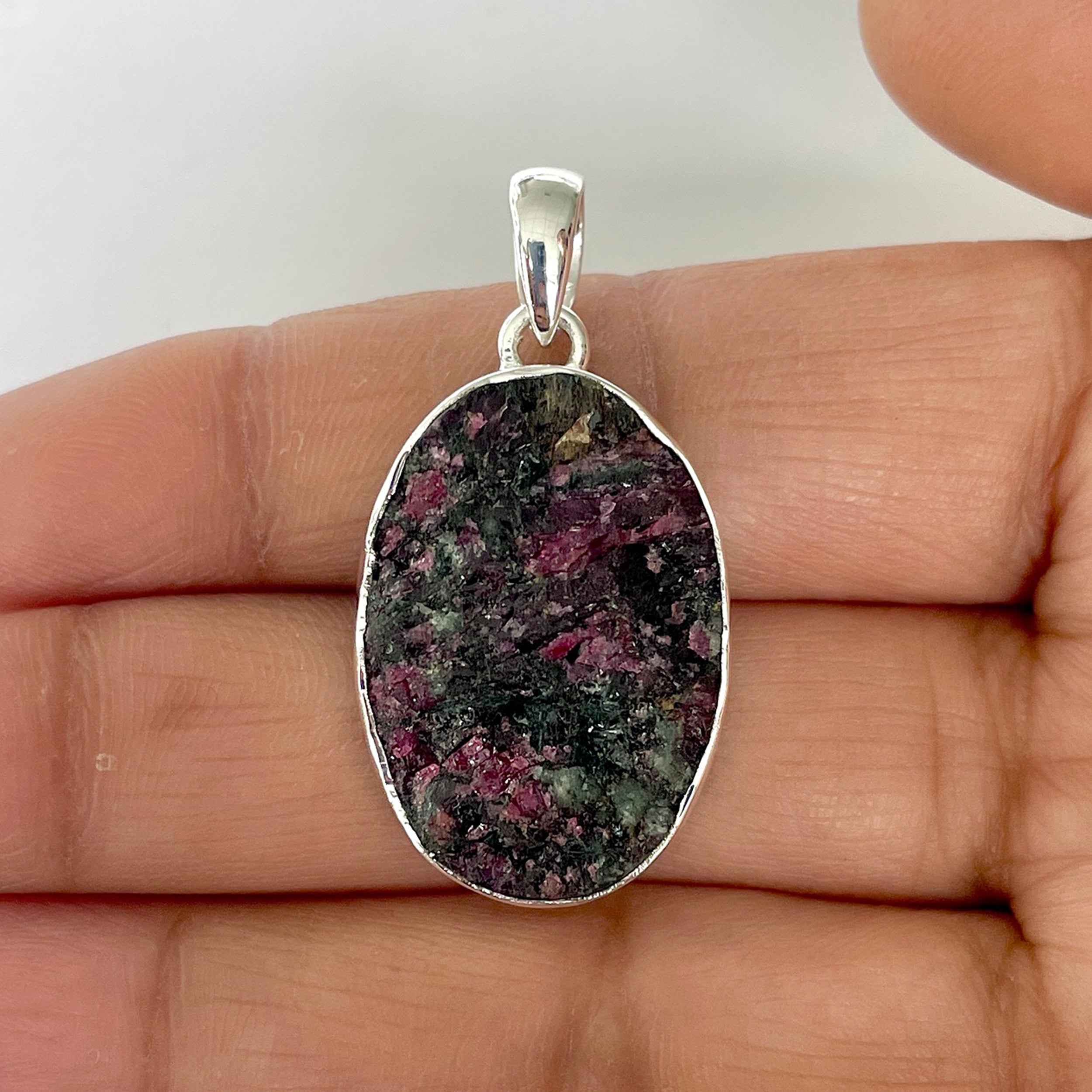 Eudialyte Rough Pendant-(EUD-1-24)