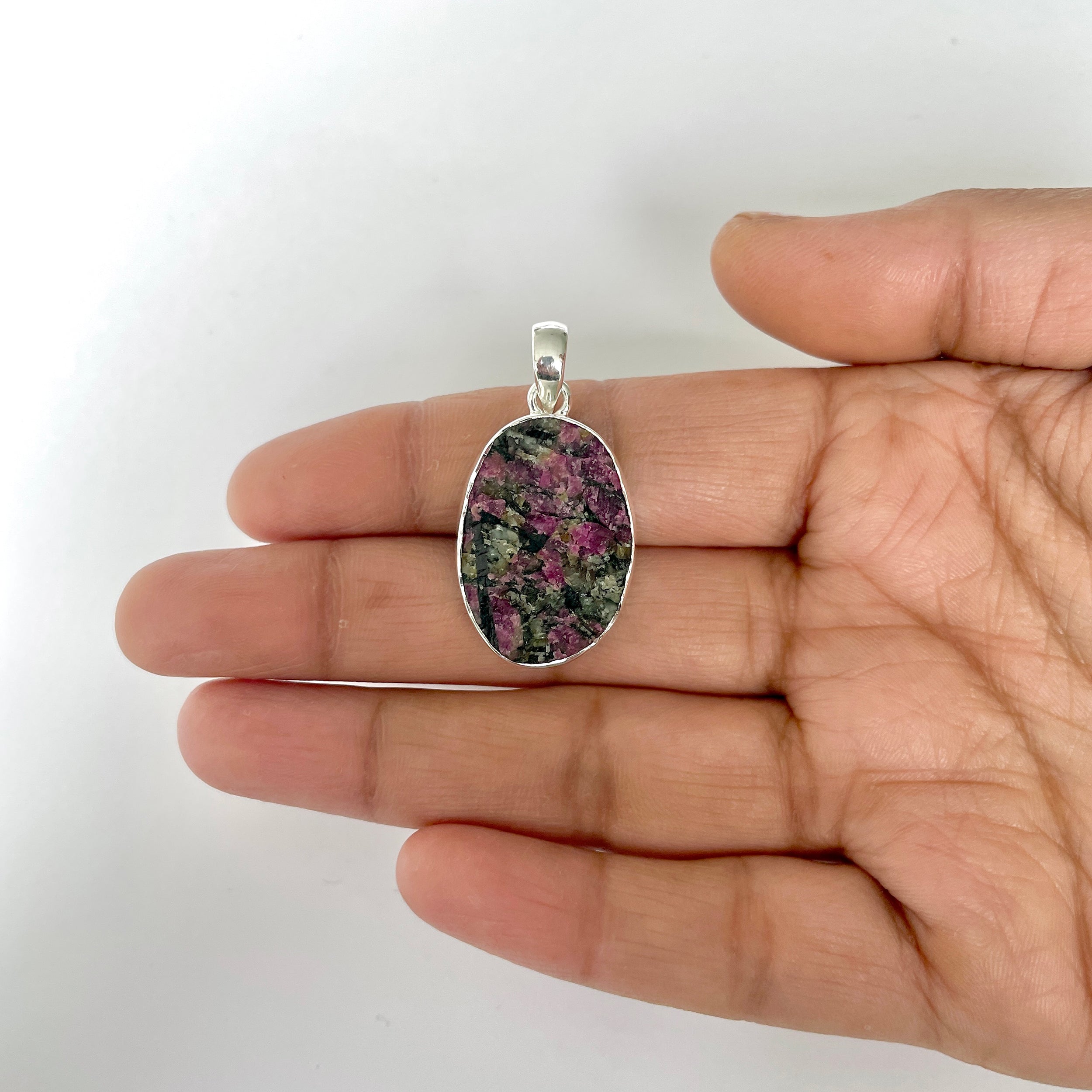 Eudialyte Rough Pendant-(EUD-1-27)