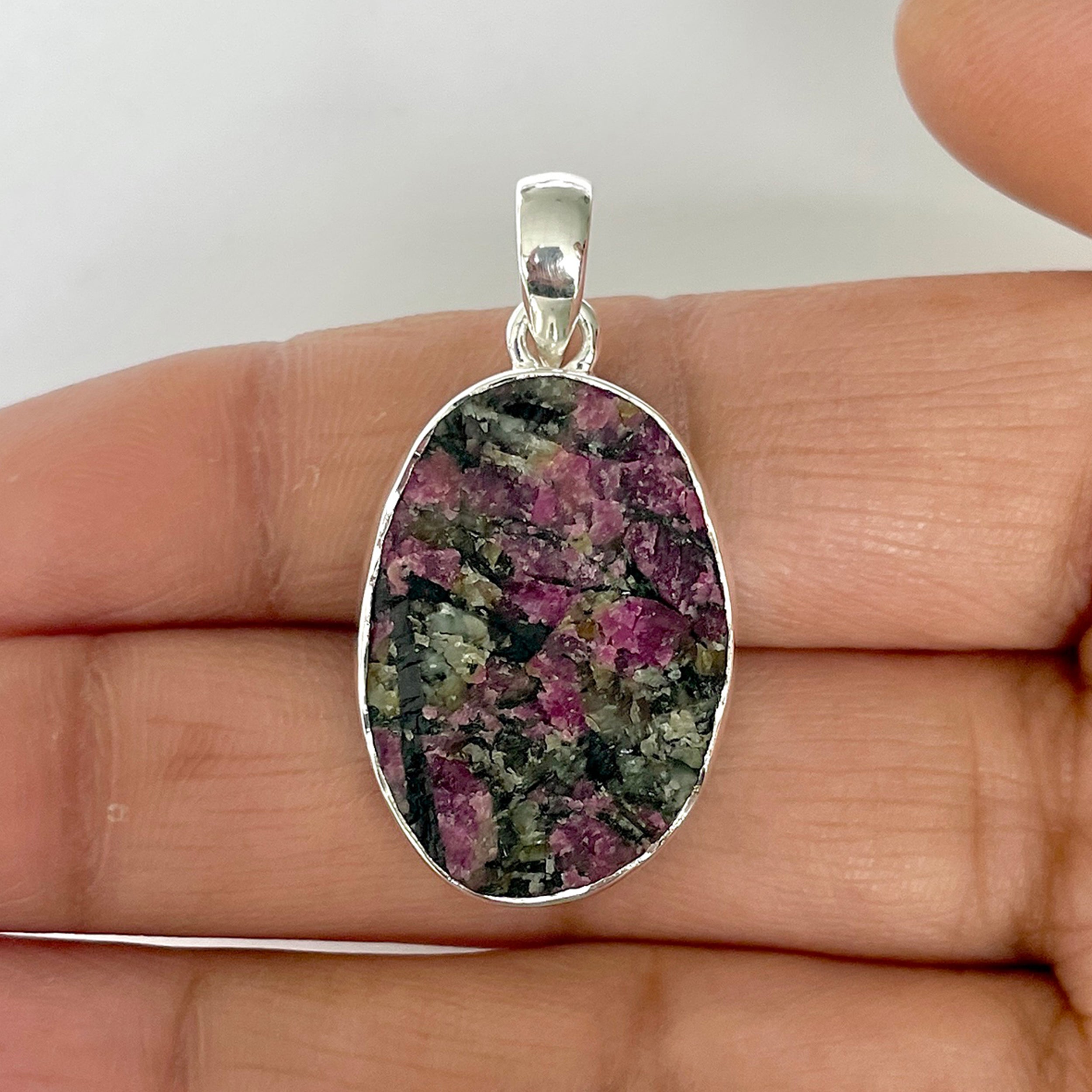 Eudialyte Rough Pendant-(EUD-1-27)