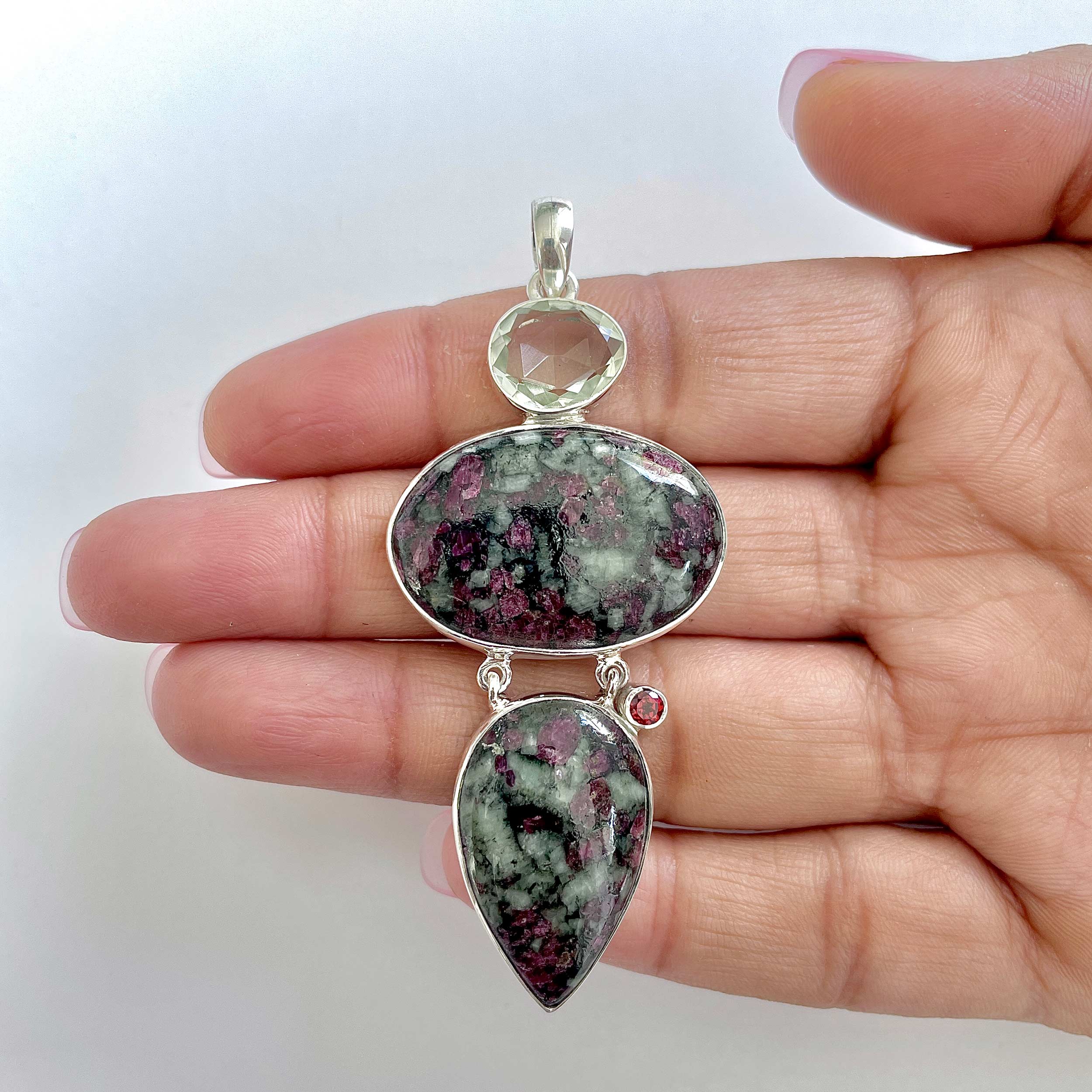 Eudialyte Pendant-(EUD-1-66)