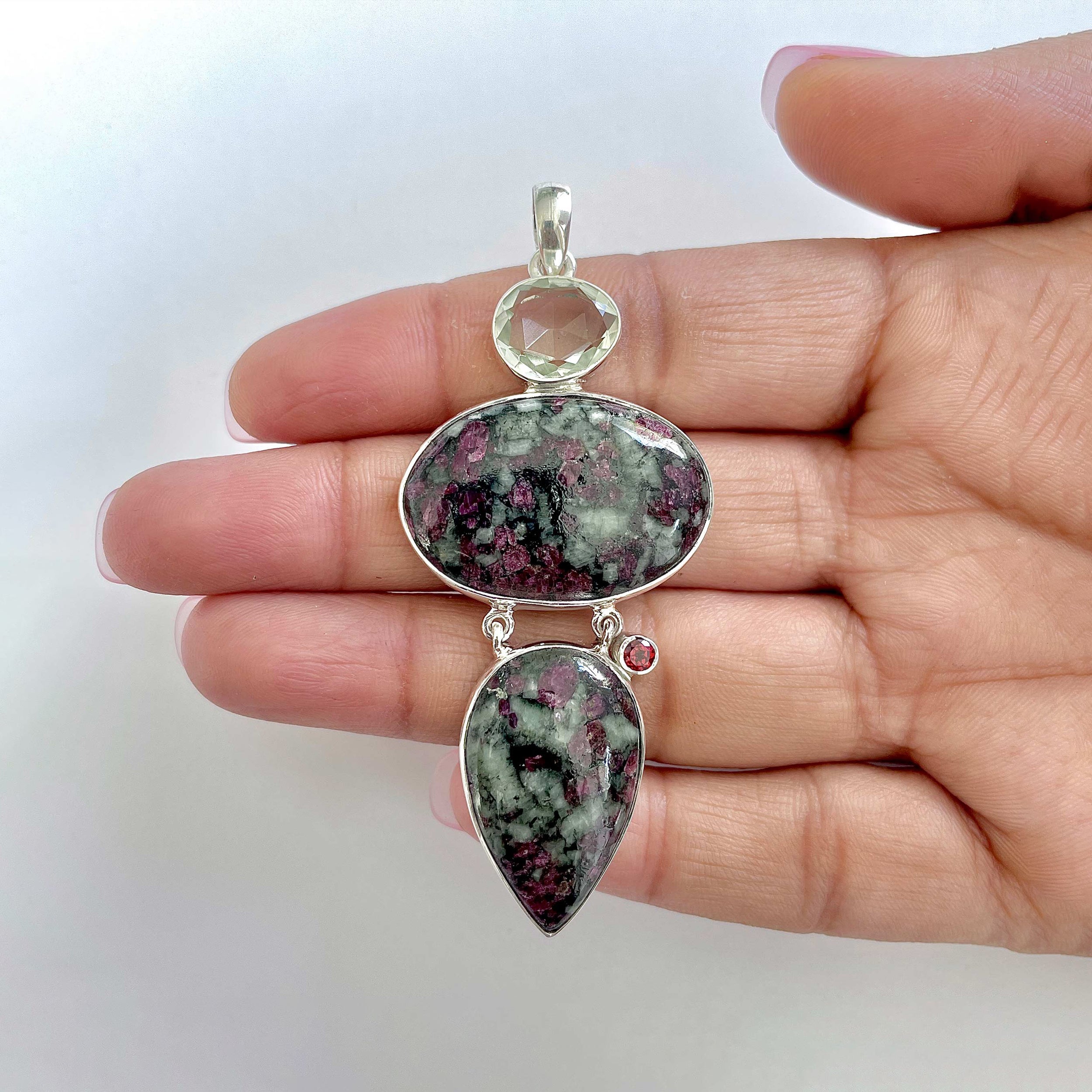 Eudialyte Pendant-(EUD-1-66)