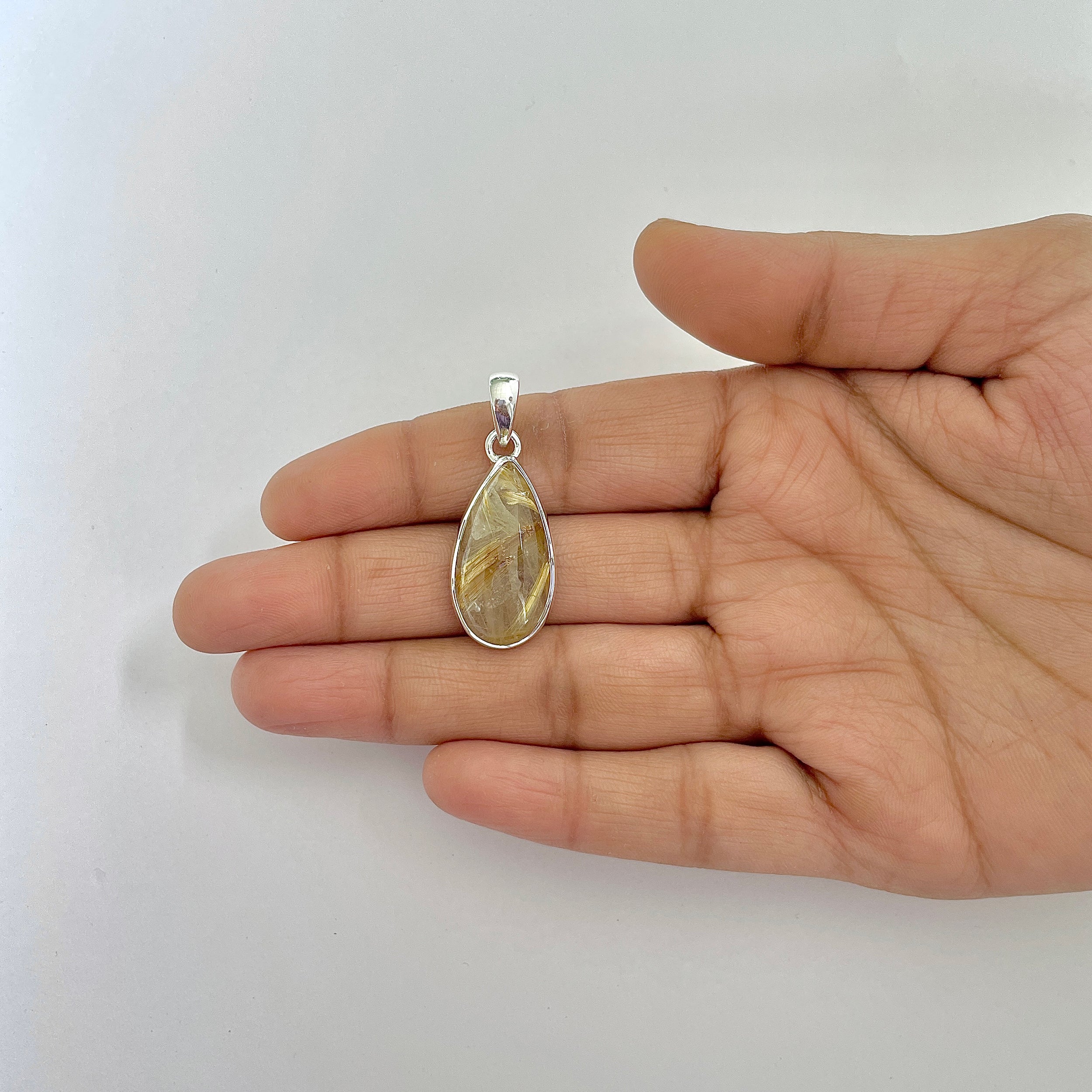 Golden Rutile Pendant-(GDR-1-12)
