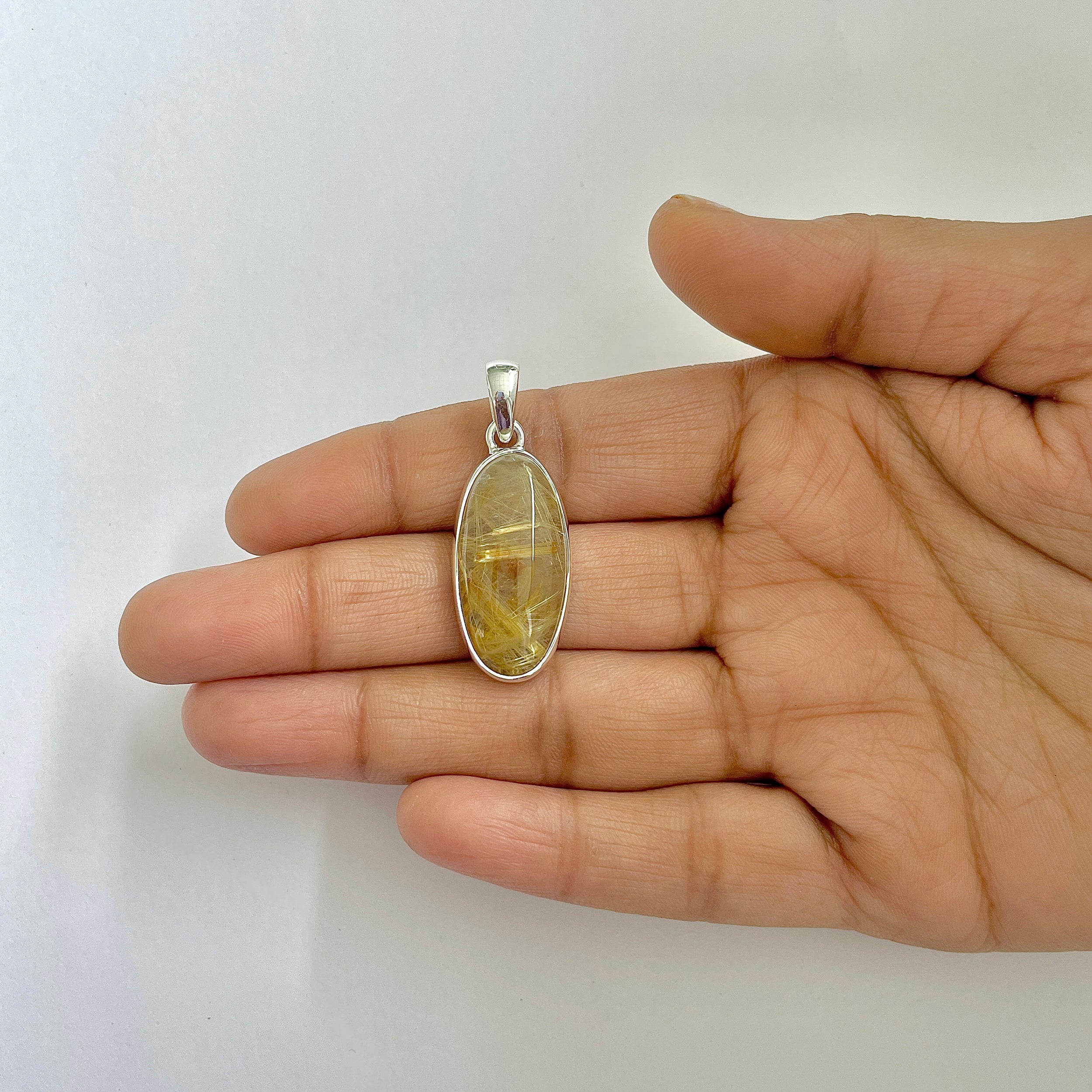 Golden Rutile Pendant-(GDR-1-14)