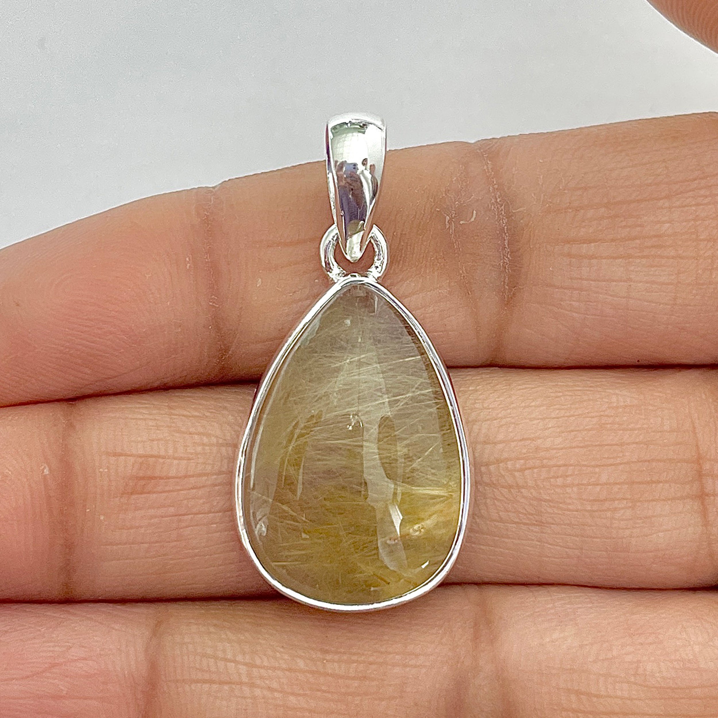 Golden Rutile Pendant-(GDR-1-17)