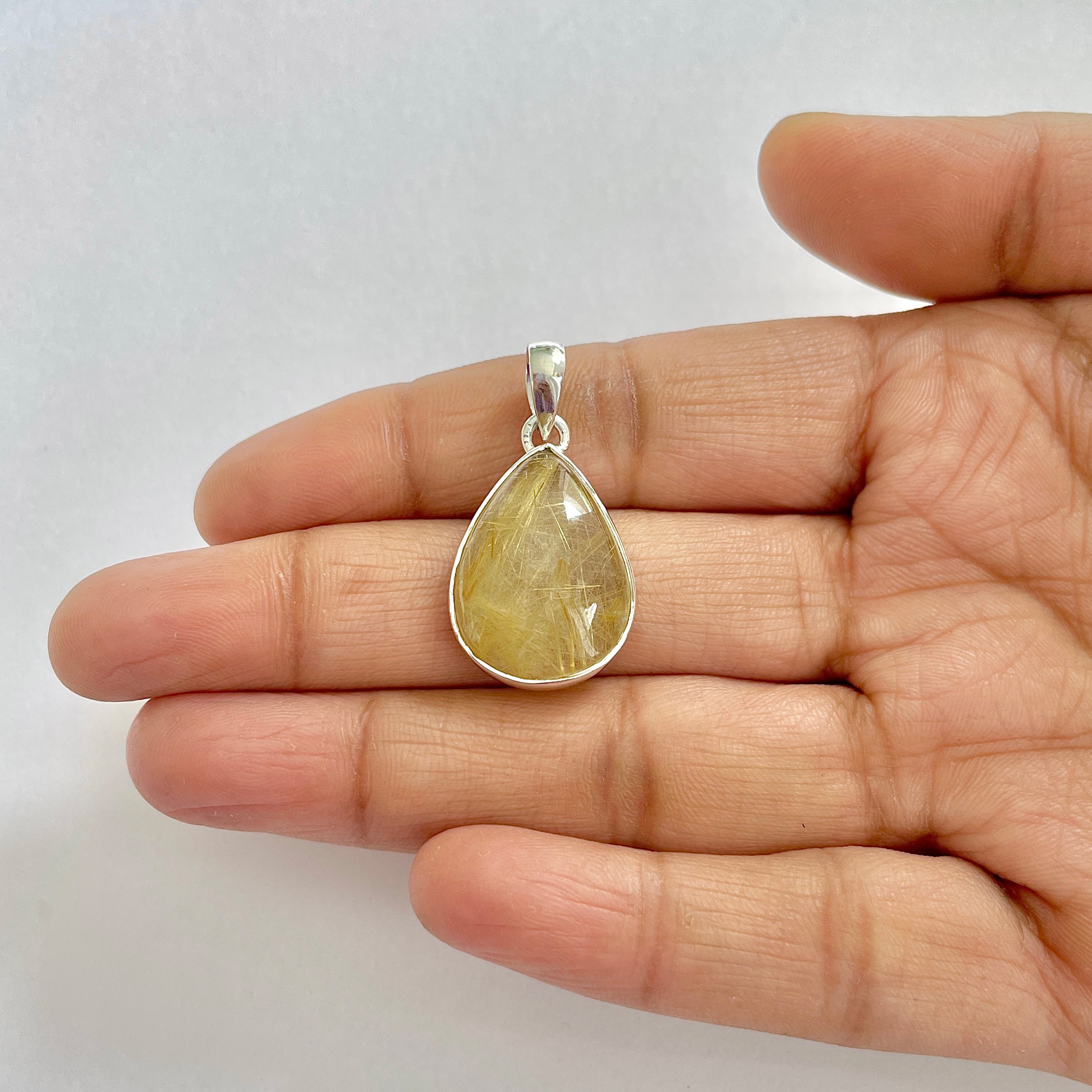 Golden Rutile Pendant-(GDR-1-2)