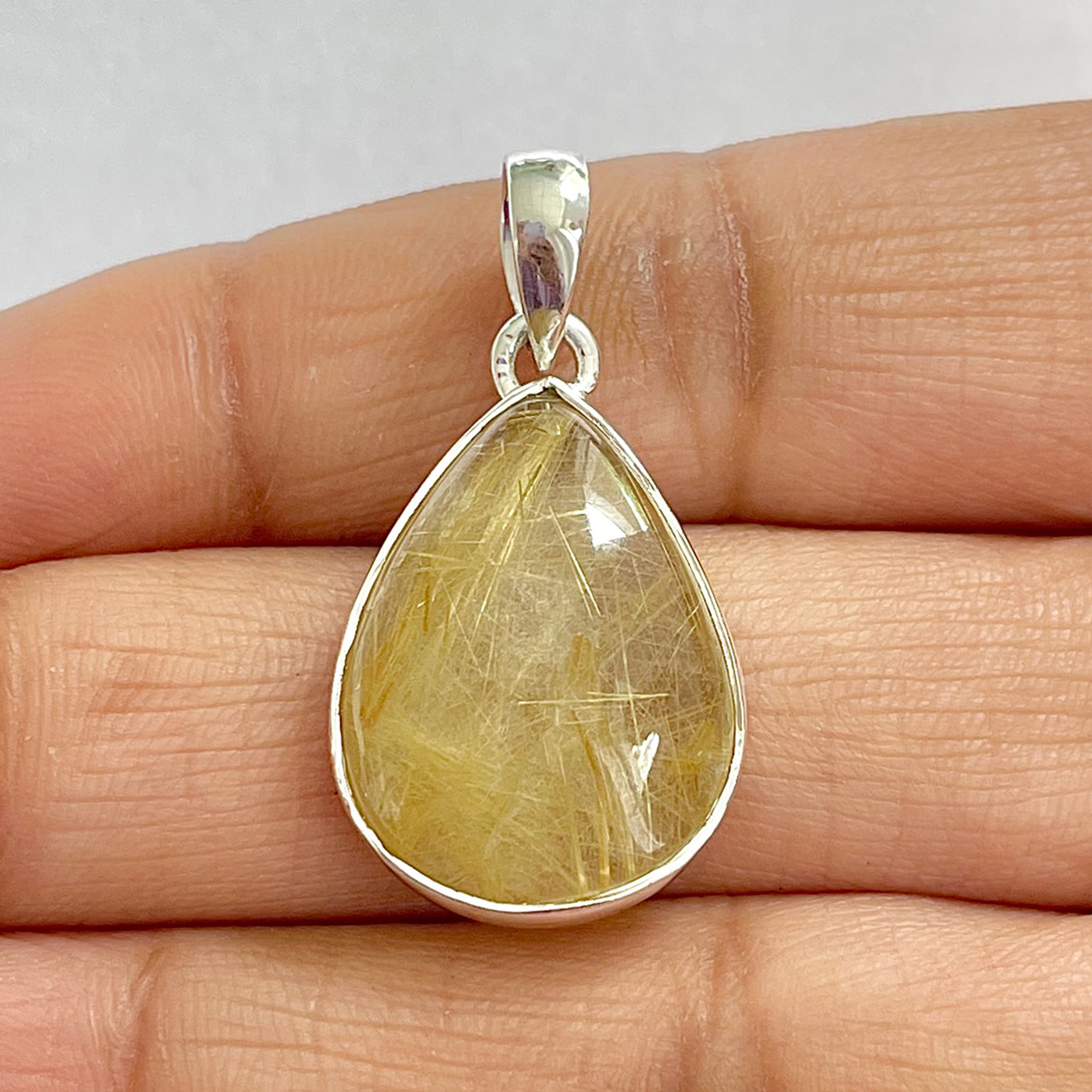 Golden Rutile Pendant-(GDR-1-2)