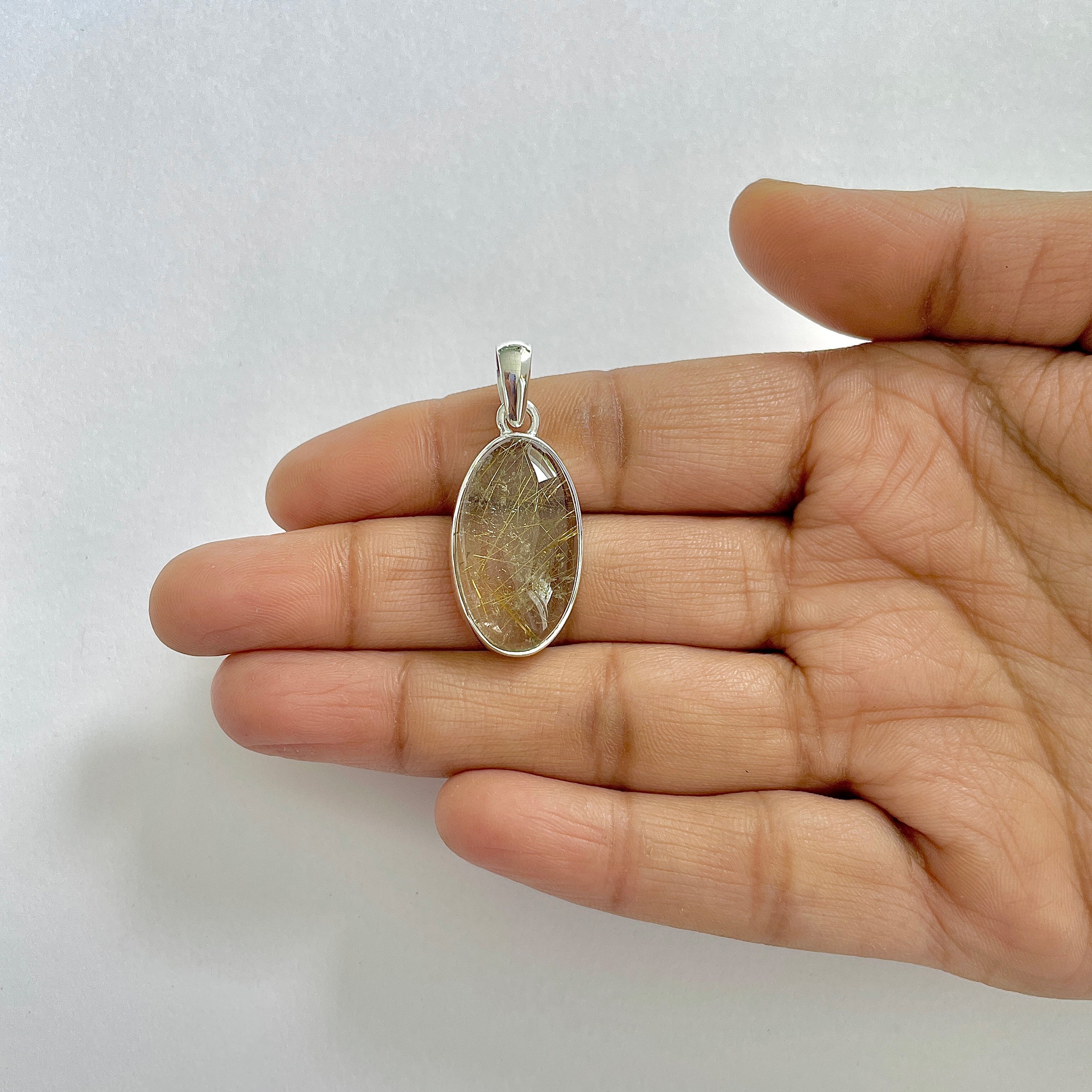 Golden Rutile Pendant-(GDR-1-3)