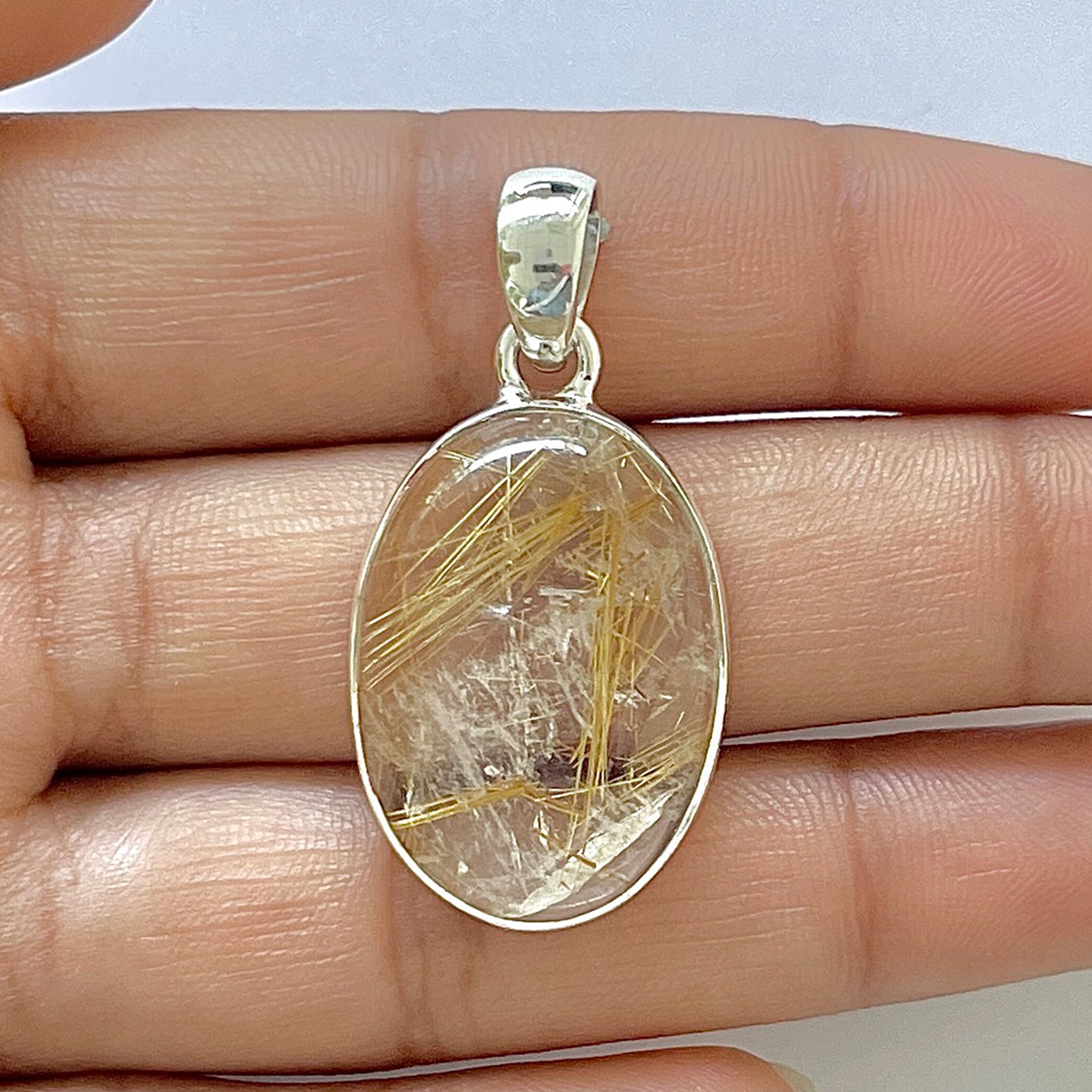 Golden Rutile Pendant-(GDR-1-52)