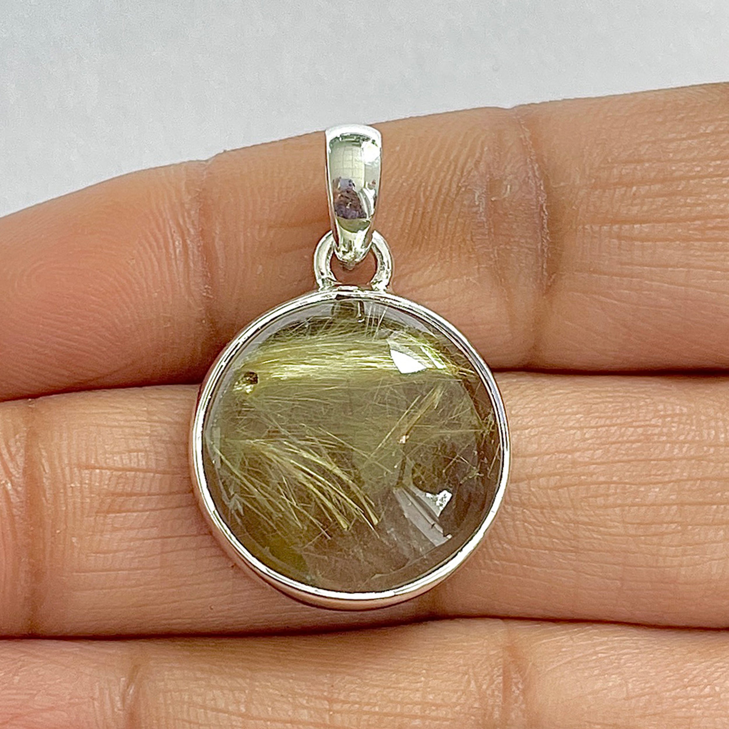 Golden Rutile Pendant-(GDR-1-8)