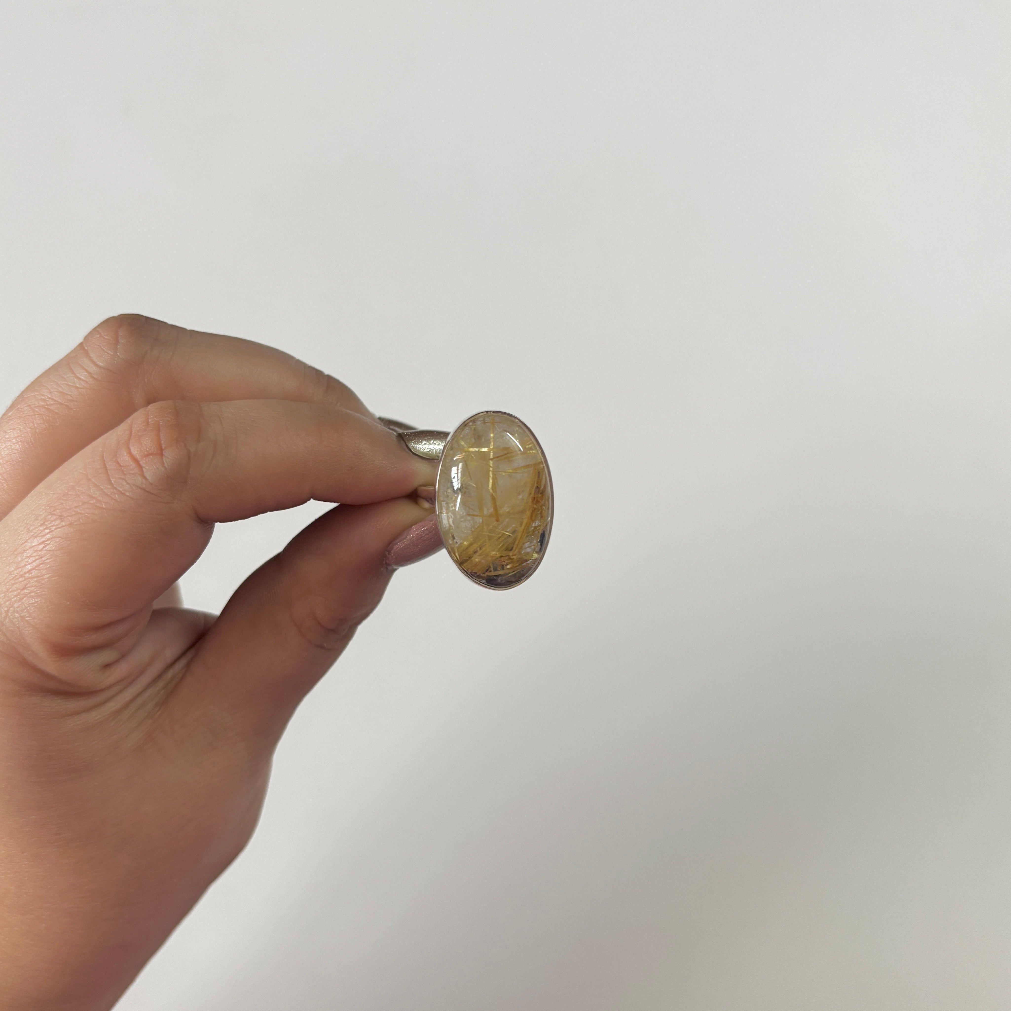 Golden Rutile Ring-(GDR-2-18)