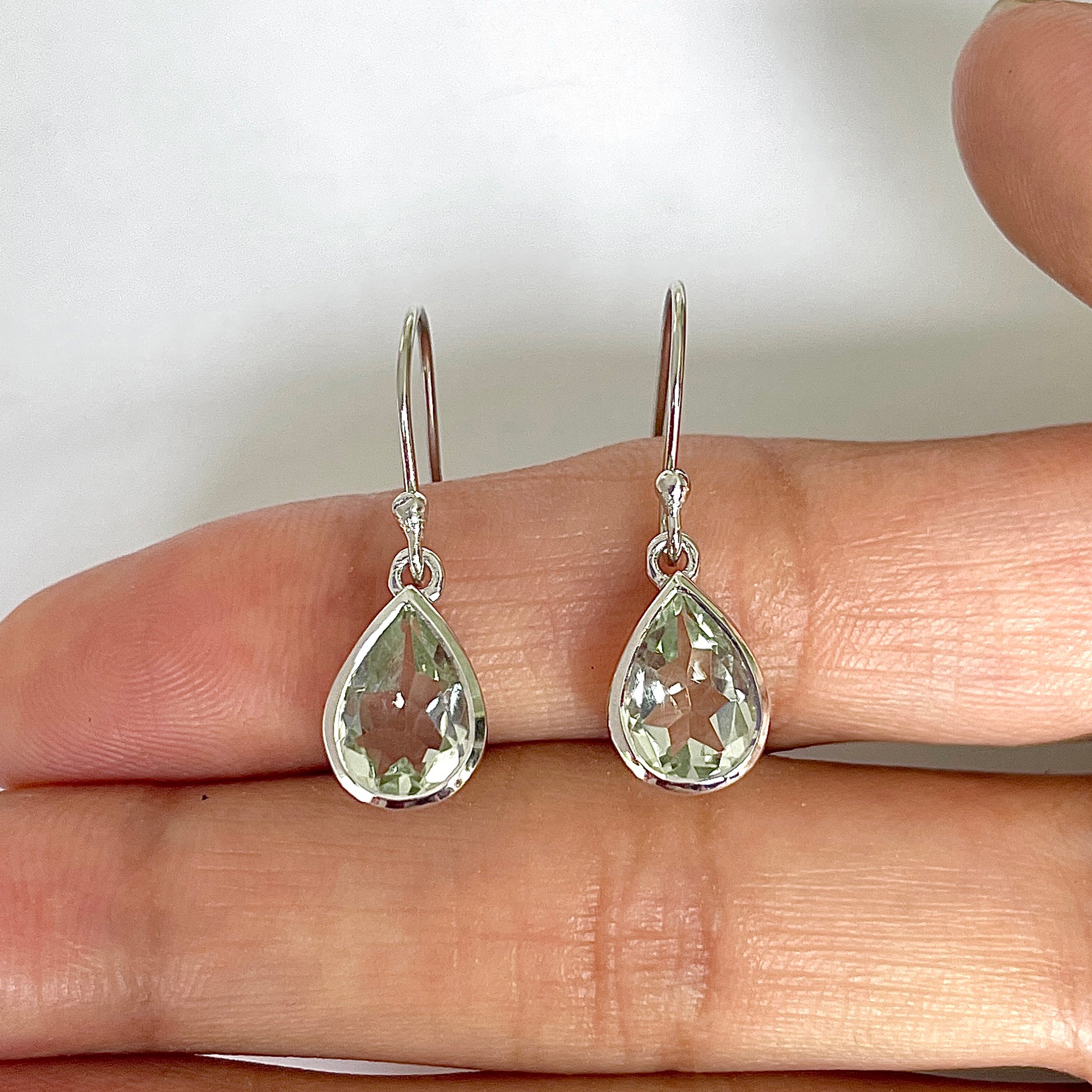 Green Amethyst Earring-(GRA-RDE-742)