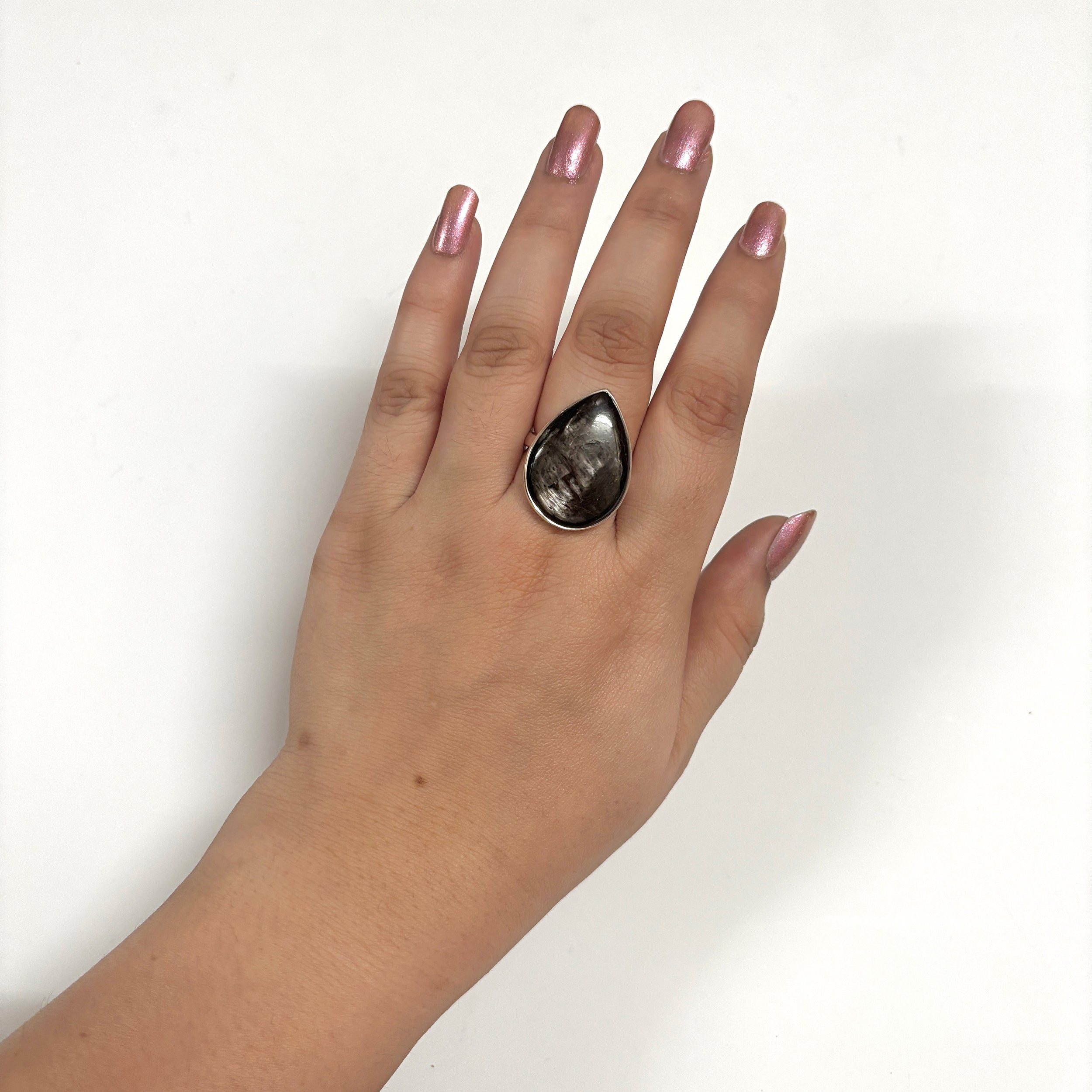 Hypersthene Ring-(HYP-2-18)