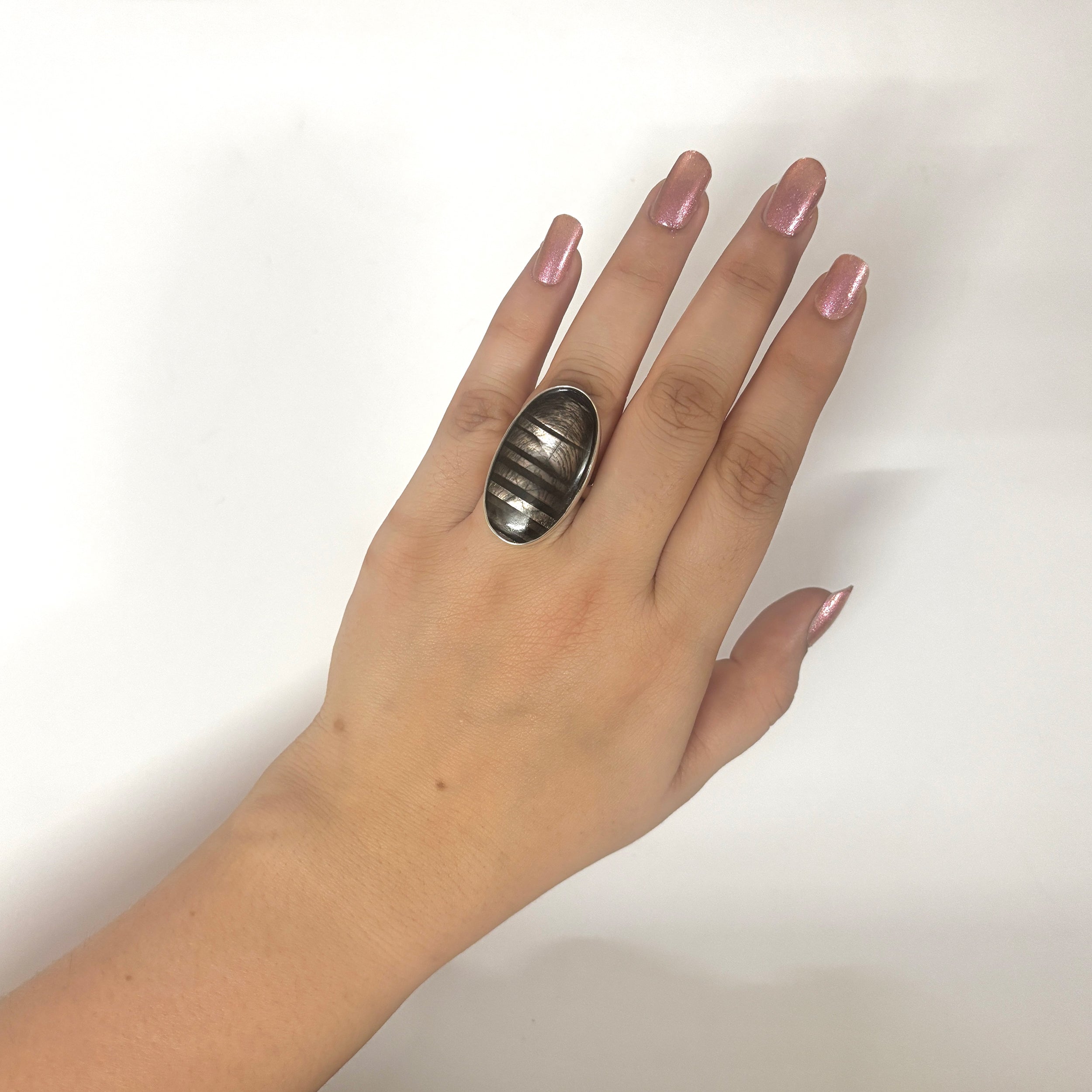 Hypersthene Ring-(HYP-2-21)