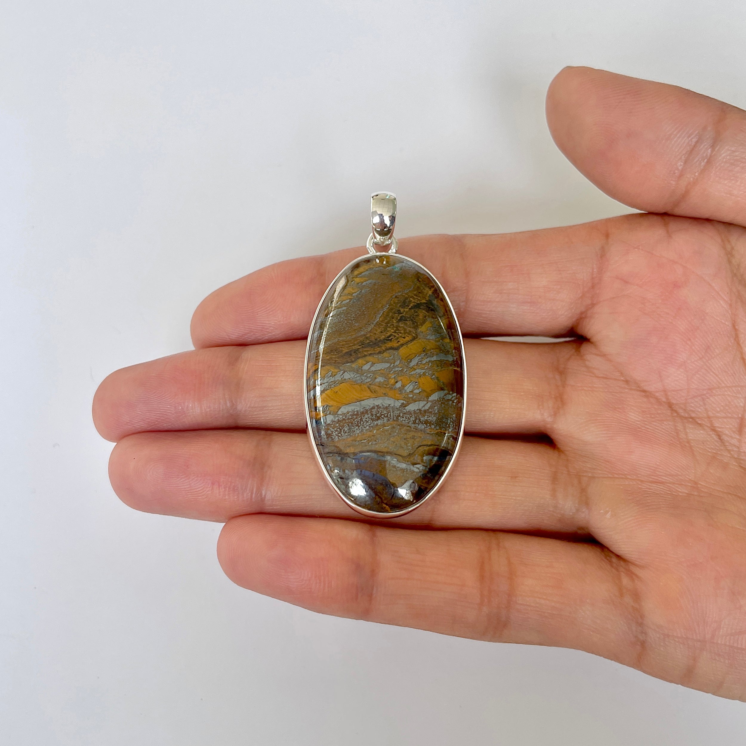 Iron Tiger Eye Pendant-(ITE-1-34)