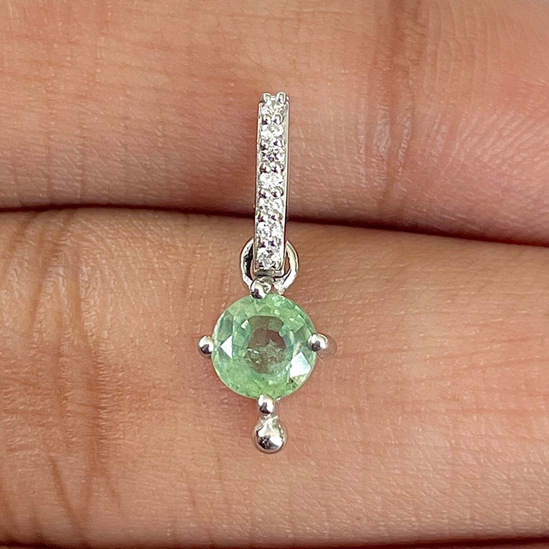Kyanite Green Pendant-(KYN-RDP-399-G)