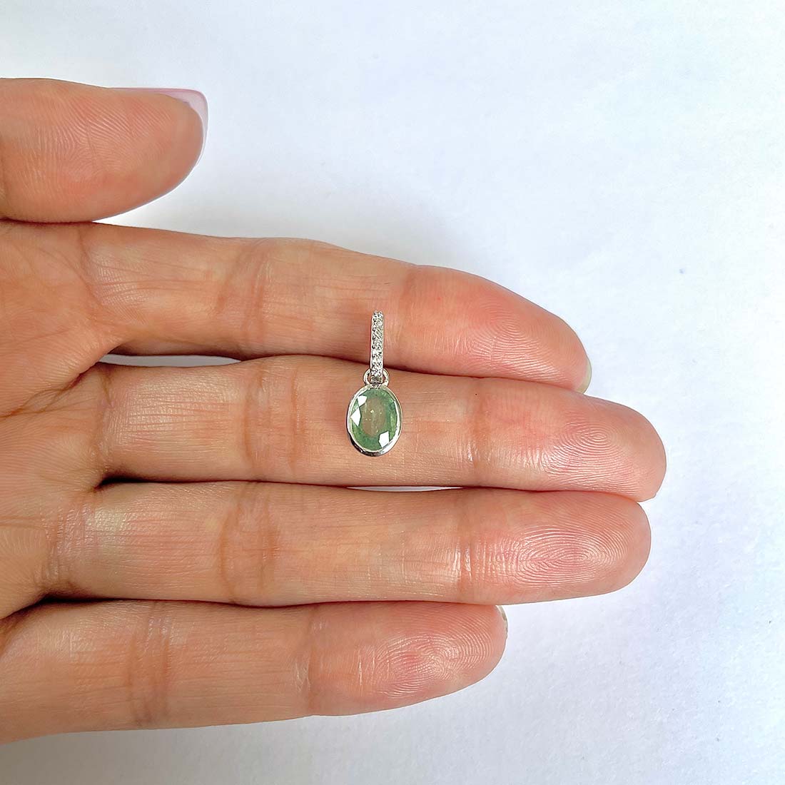 Kyanite Green Pendant-(KYN-RDP-792-G)
