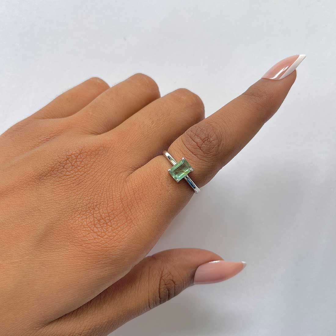 Kyanite Green Ring-(KYN-RDR-241-G.)